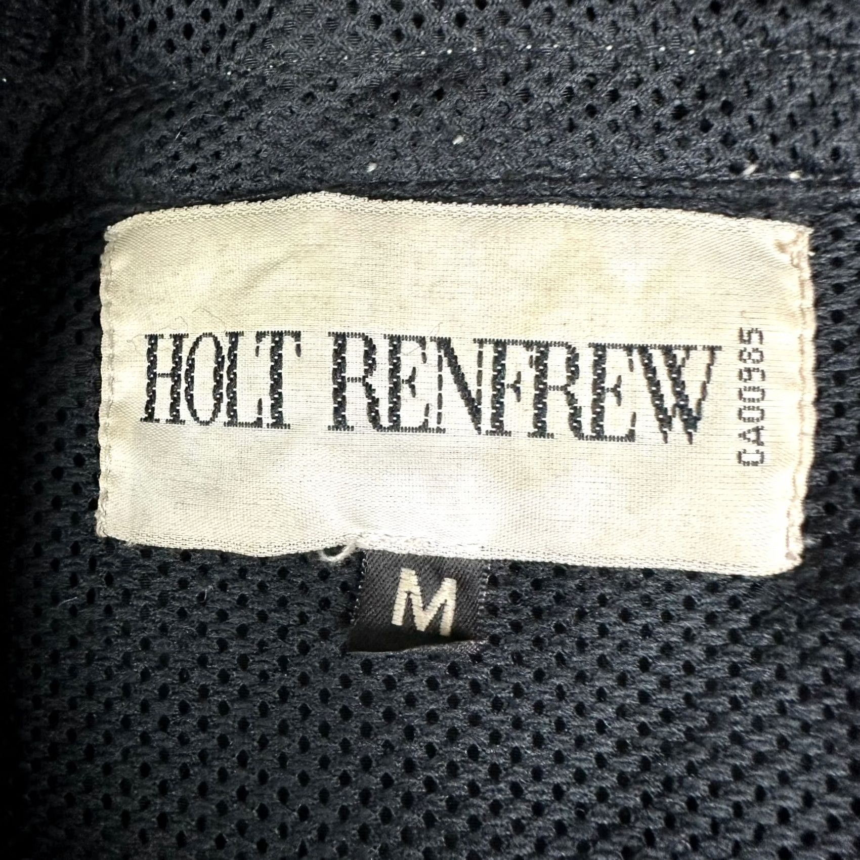 Holt Renfrew VINTAGE Holt Renfrew Men Jacket Windbreaker Hooded Full Zip Nylon Black Medium Size US M / EU 48-50 / 2 - 3 Thumbnail