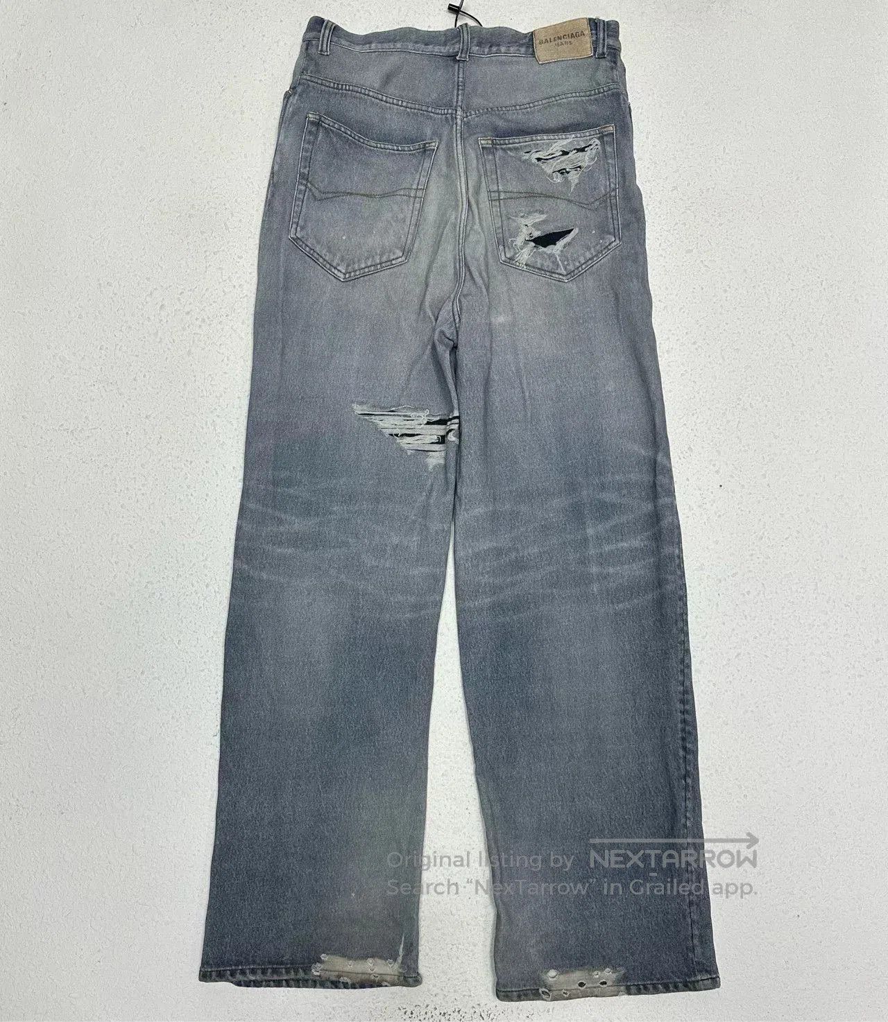 Balenciaga balenciaga 3d printed distressed denim pants. Size US 26 / EU 42 - 2 Thumbnail