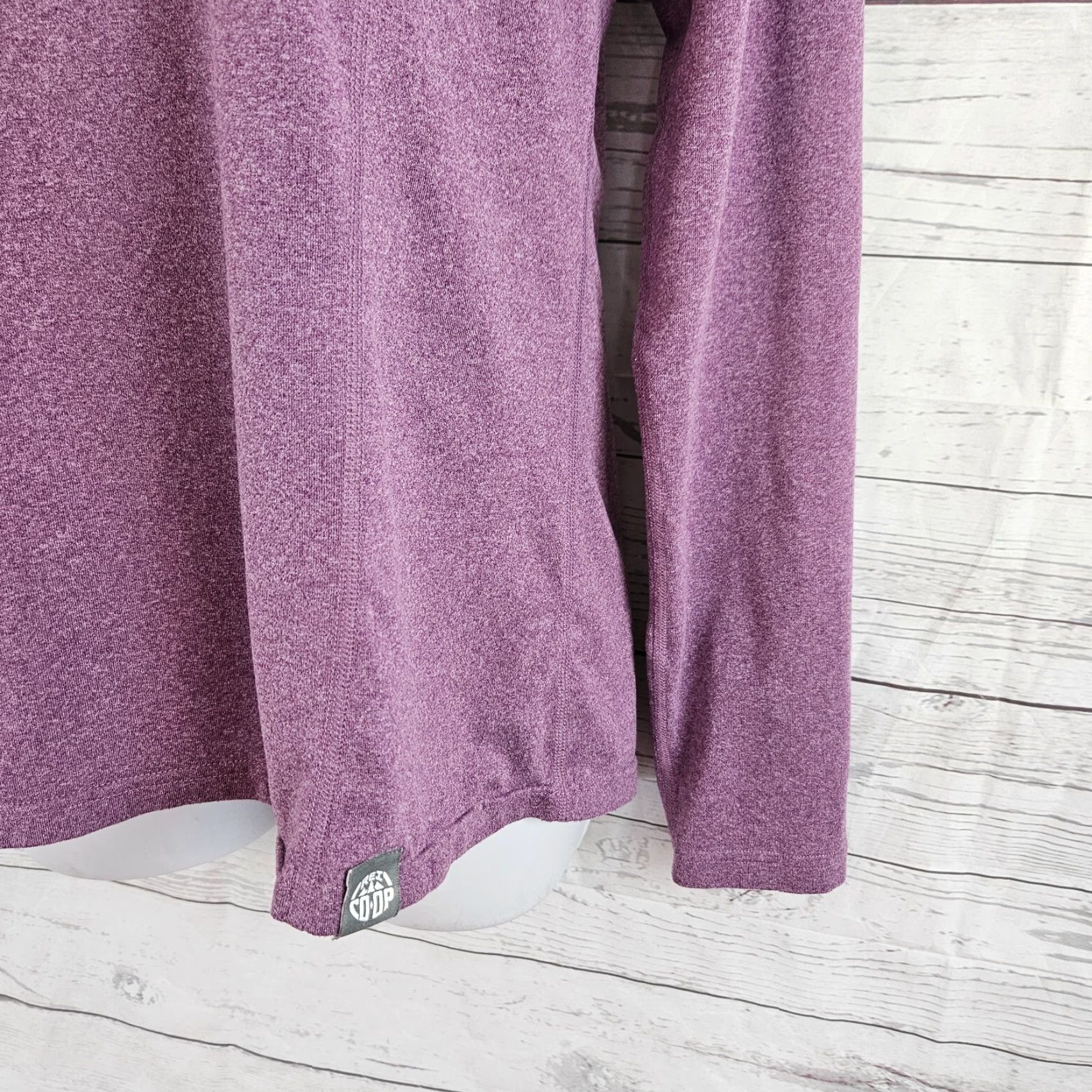 Vintage REI Co Op Womens 1/4 Zip Pullover Purple Long Sleeve M Medium Casual Activewear Women Size M / US 6-8 / IT 42-44 - 2 Thumbnail