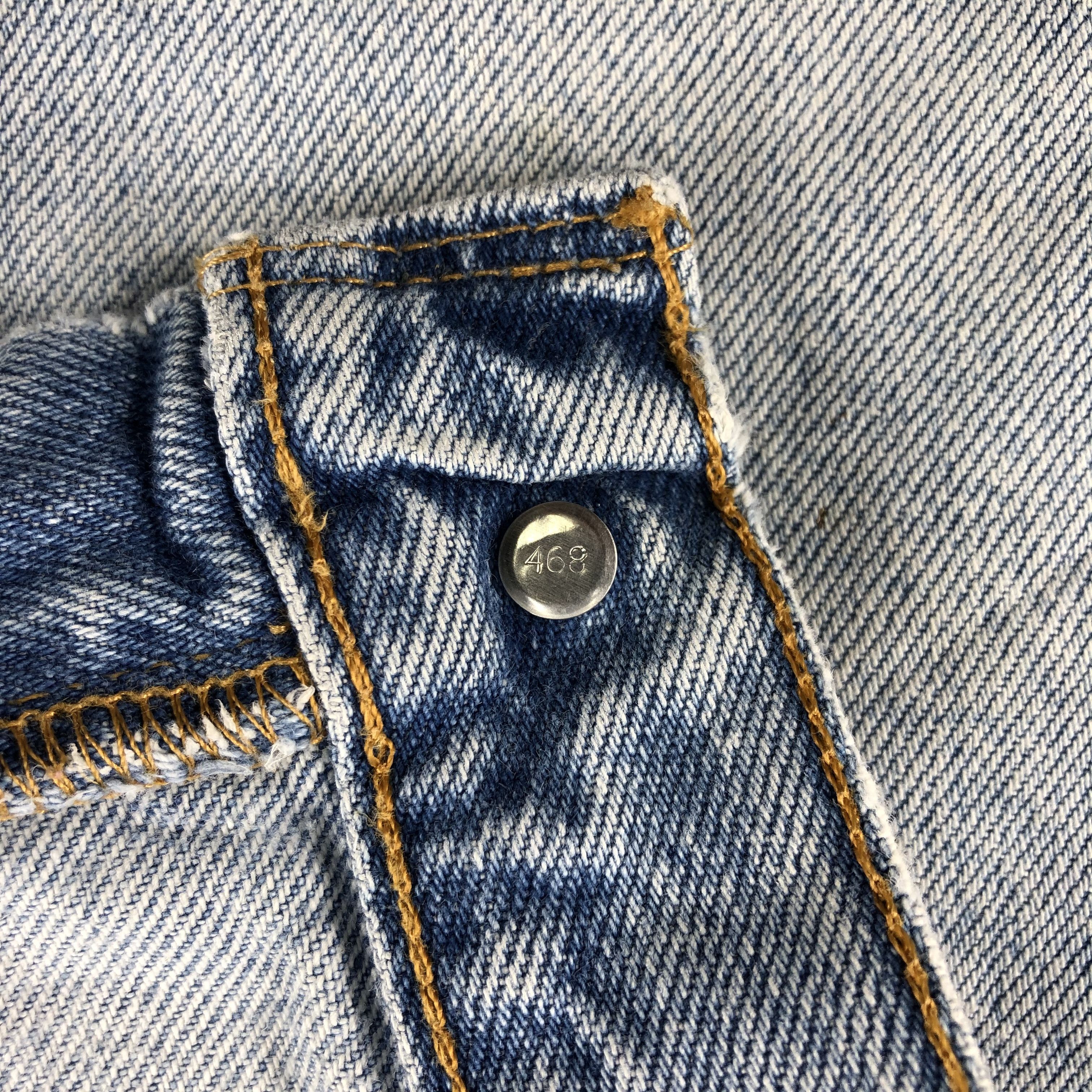 Levi's × Vintage Vintage 90s Light Wash Levis Jeans-JM1465 Size US 37 - 10 Thumbnail