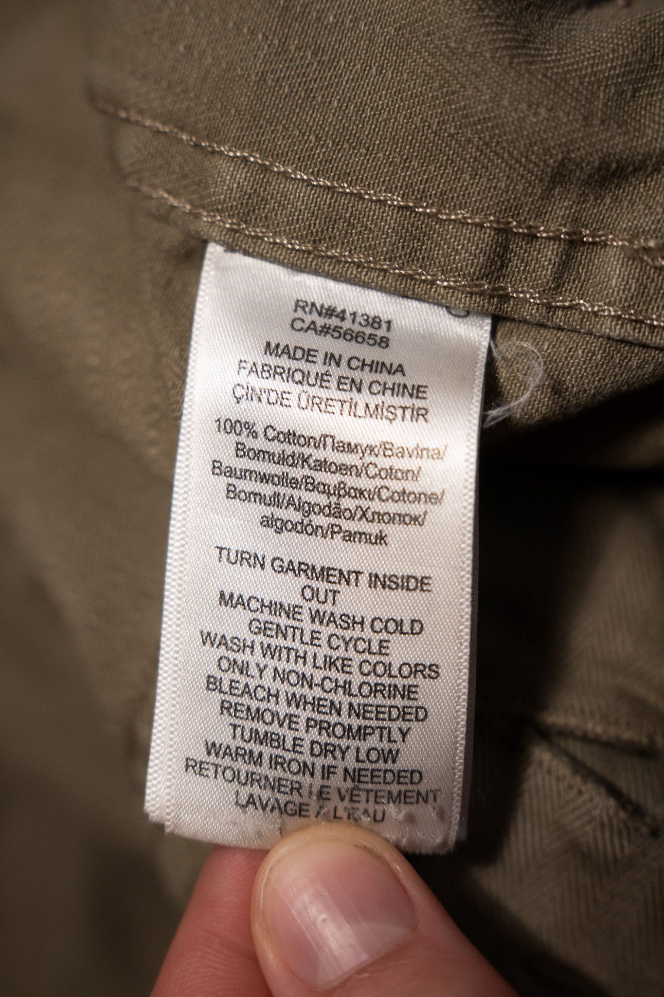 RRL Ralph Lauren RRL Olive Herringbone Trousers Size US 33 - 4 Thumbnail