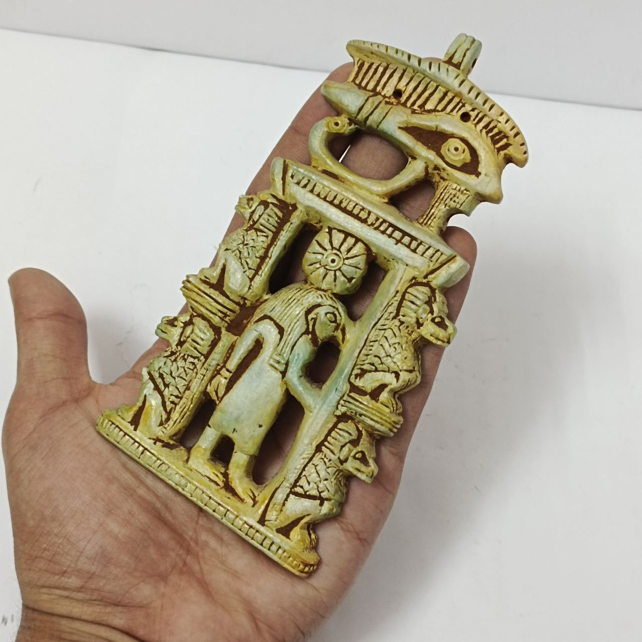 Handmade Ancient Egyptian Art – Horus Eye – Falcon – Antique Size ONE SIZE - 1 Thumbnail