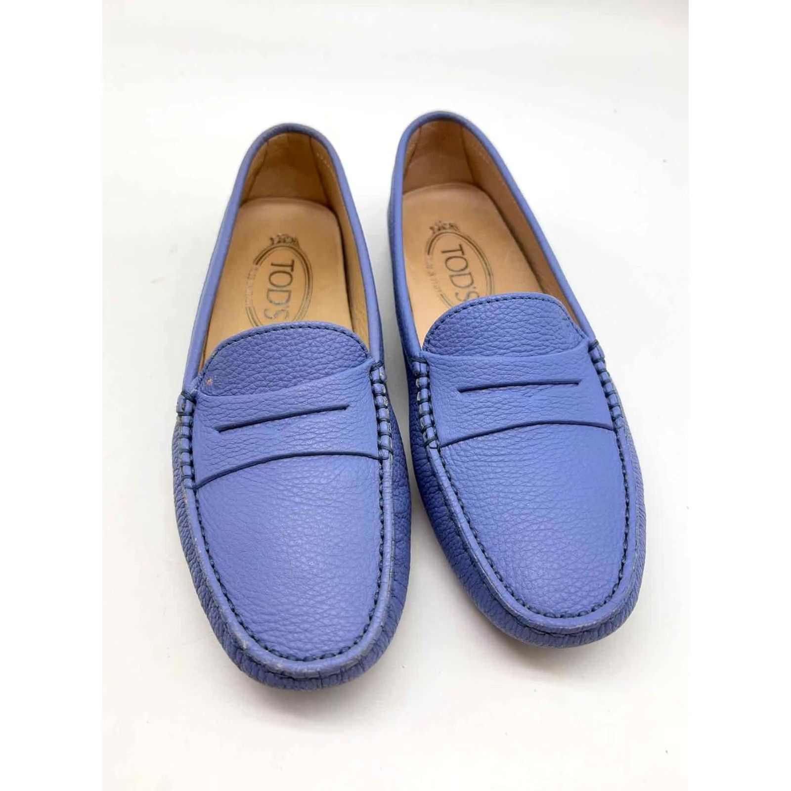 Vintage Tod's Blue Slip On Flats Shoes 35.5 Women Mens? Size US 6 / IT 36 - 5 Thumbnail