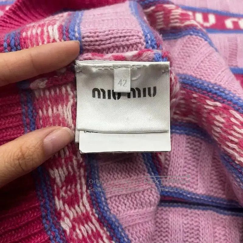 Miu Miu Miu Miu Pink Wool Pullover Sweater . Size XL / US 12-14 / IT 48-50 - 4 Thumbnail