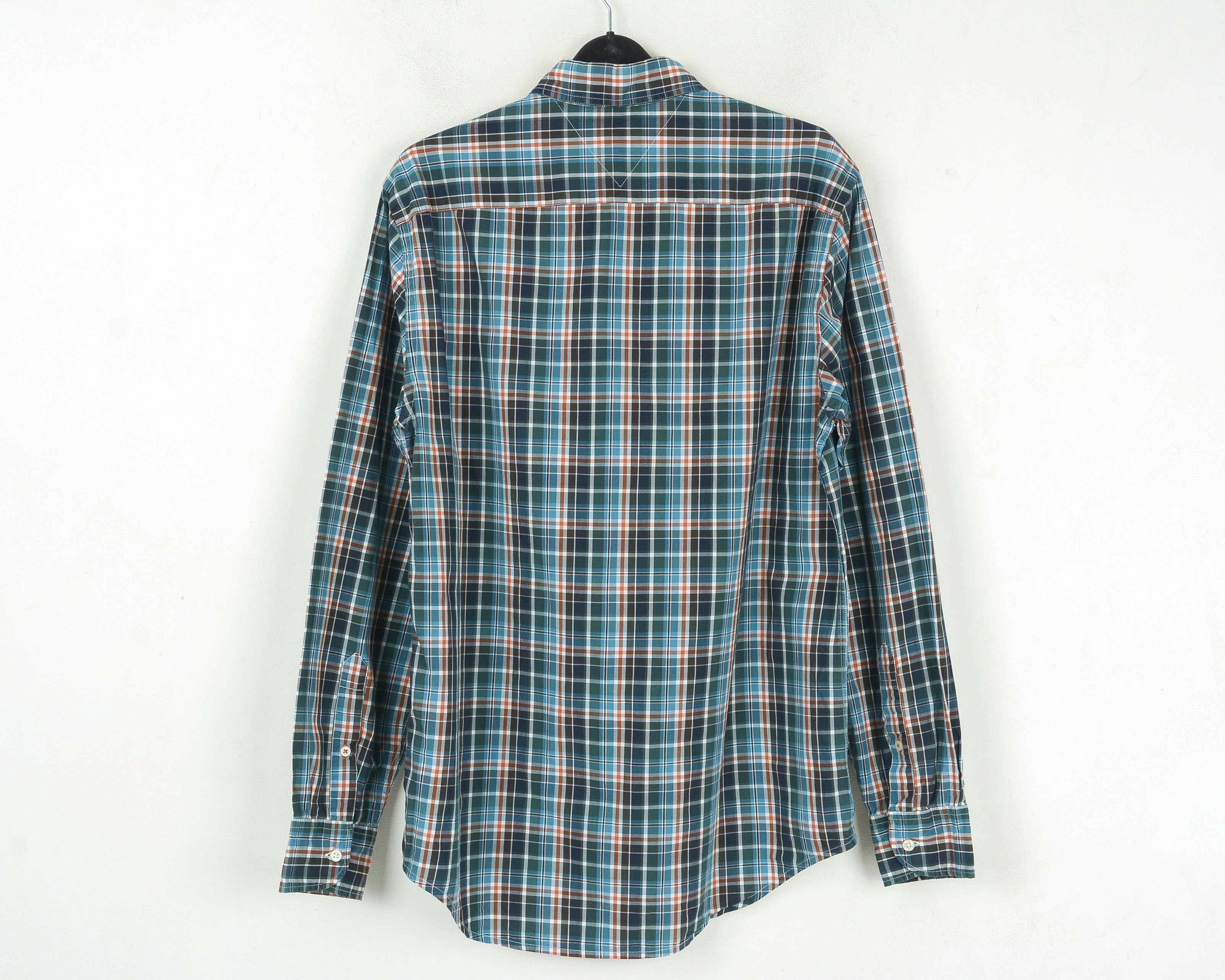 Tommy Hilfiger New York Fit Casual Shirt Long Sleeve Button Check Tartan Size US M / EU 48-50 / 2 - 4 Thumbnail