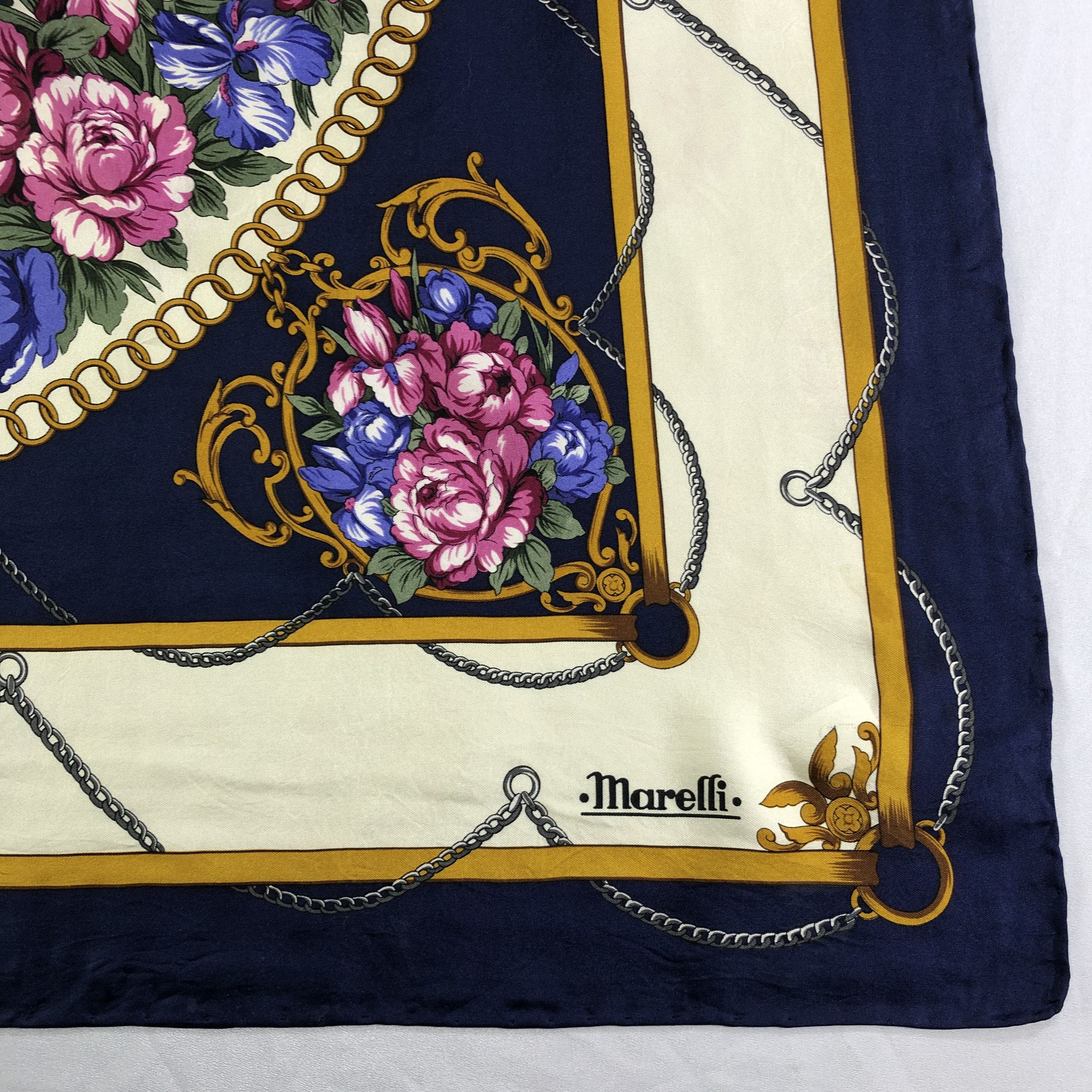 Vintage Vintage Marelli Silk Scarf Size ONE SIZE - 4 Thumbnail