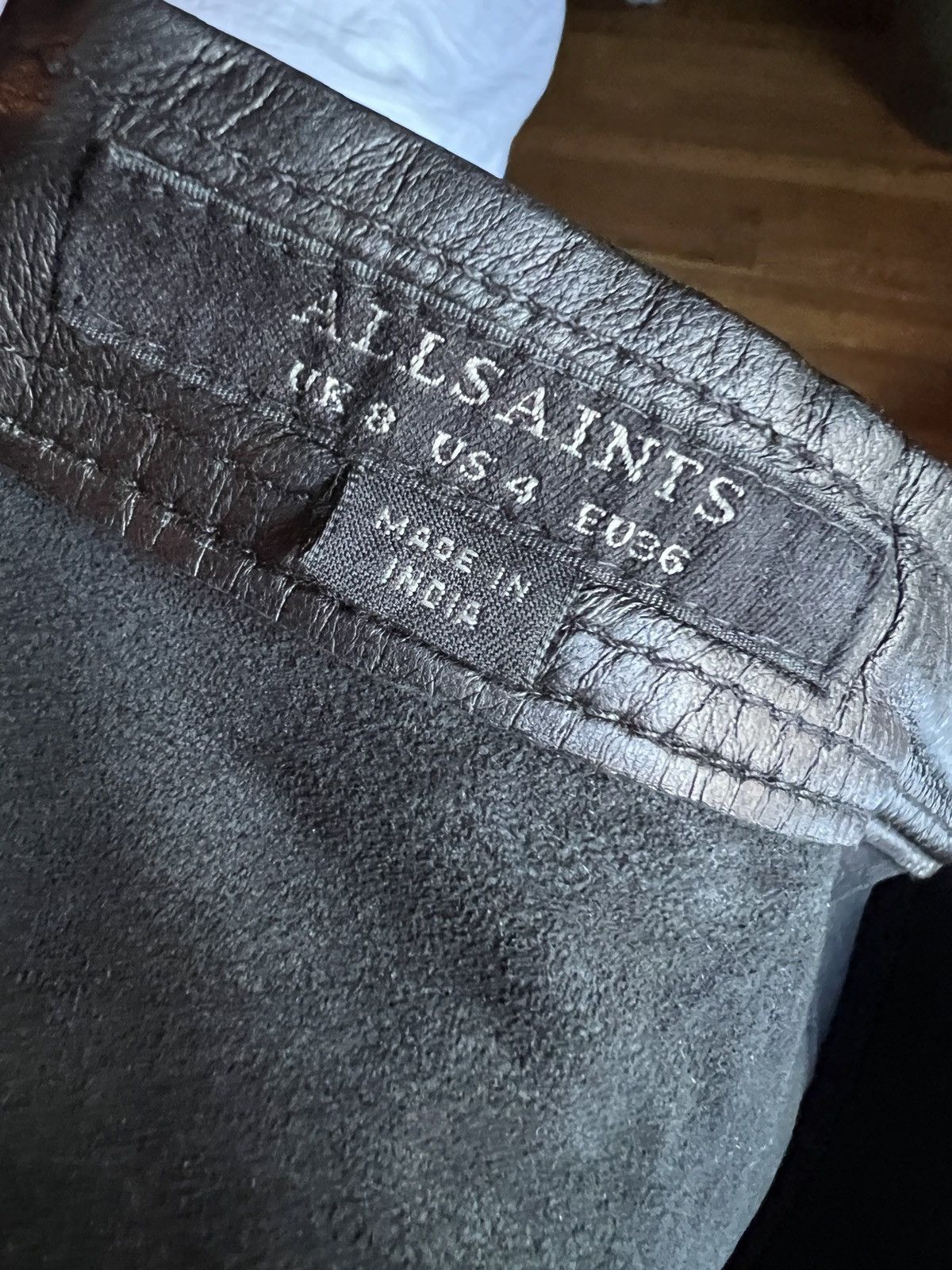 Allsaints AllSaints Leather Skirt Size 27" / US 4 / IT 40 - 2 Thumbnail