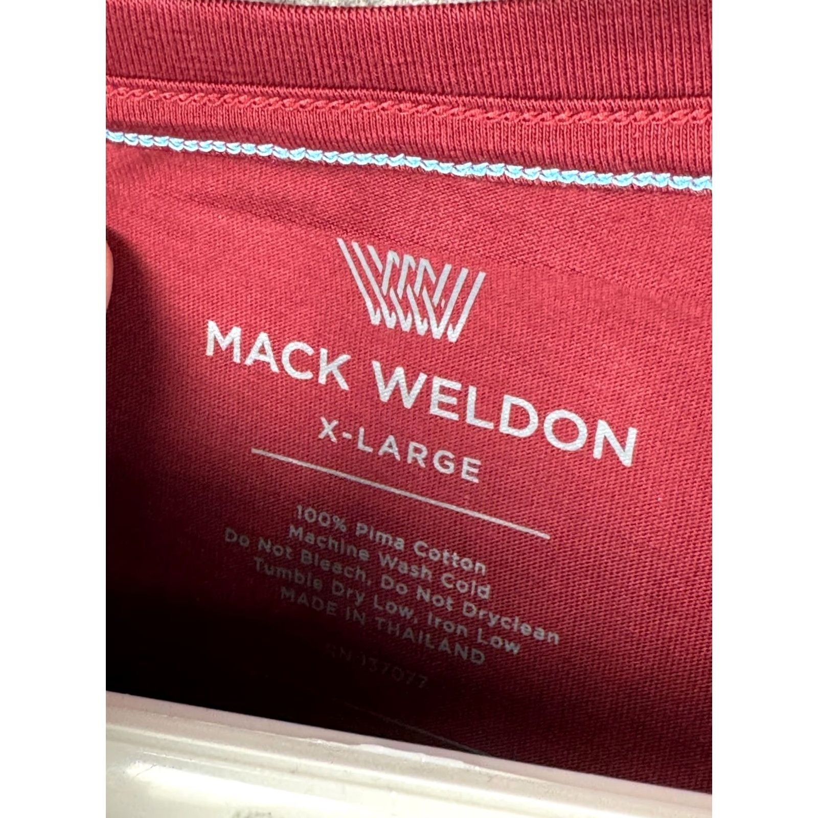 Vintage Mack Weldon Shirt XL Red Pima Long Sleeve 100% Cotton NWT Men Regular Shirt Size US XL / EU 56 / 4 - 4 Thumbnail