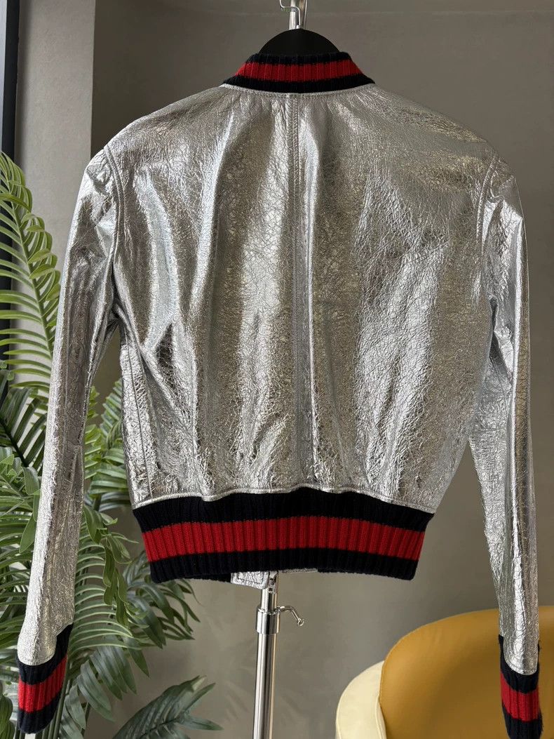 Gucci Gucci Silver jacket 2502-Nextarrow Size US XXS / EU 40 - 2 Thumbnail