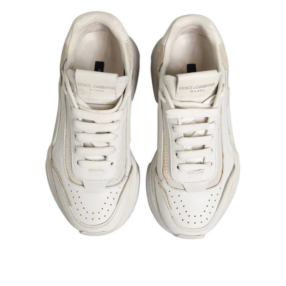 Dolce & Gabbana Dolce & Gabbana White DAYMASTER Calf Leather Sneakers Shoes Size US 7 / IT 37 - 4 Thumbnail
