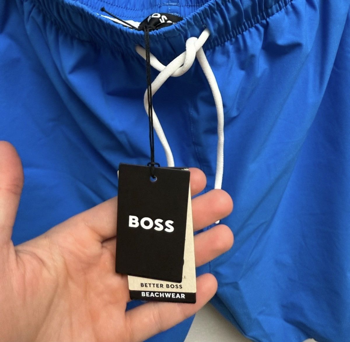 Hugo Boss BOSS Drawstring Logo Swimming Trunks Size US 36 / EU 52 - 3 Thumbnail