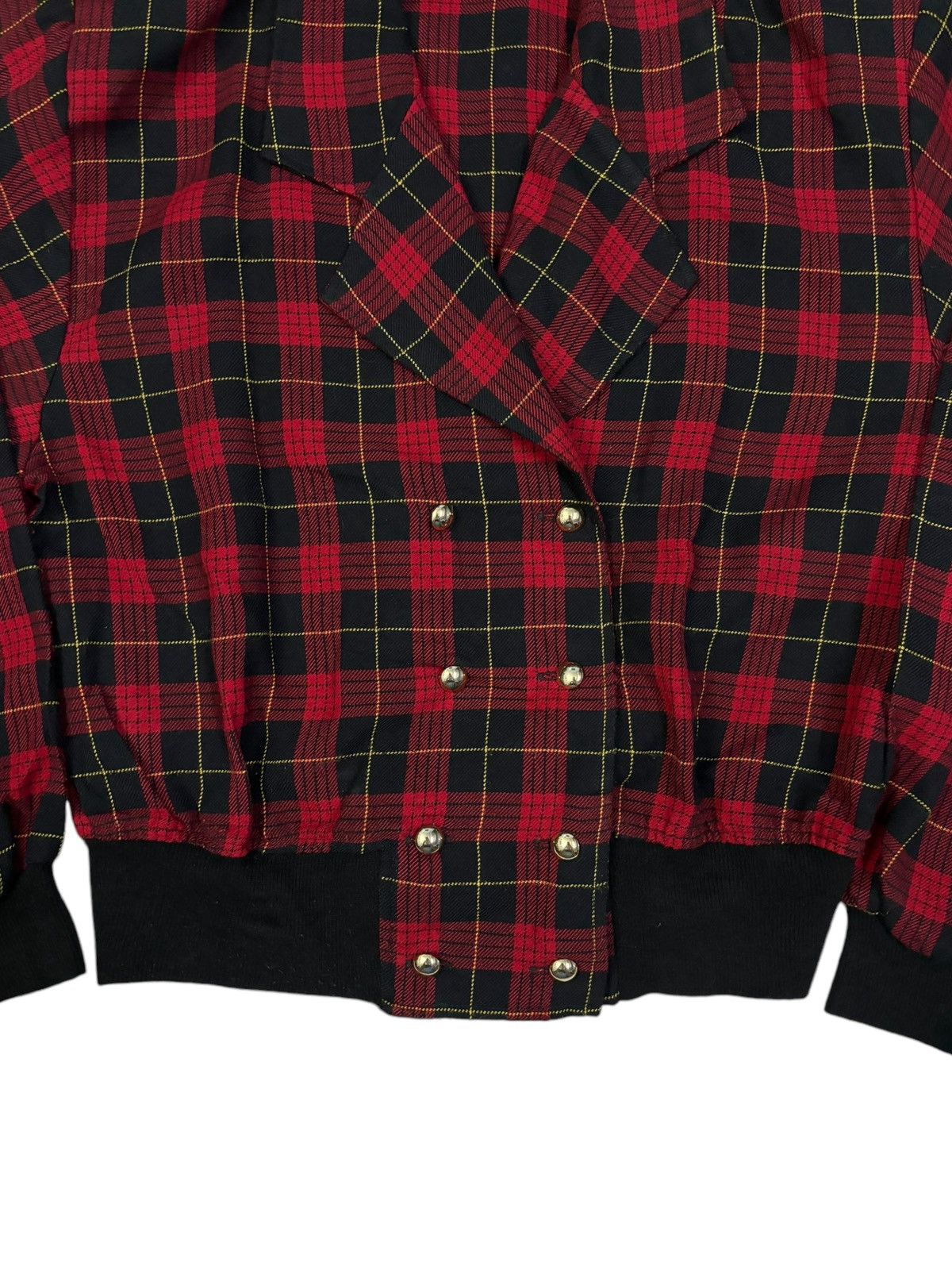 Seditionaries Japanese Brand Cropped Plaid Tartan Gothic Punk Style Jacket Size M / US 6-8 / IT 42-44 - 8 Thumbnail