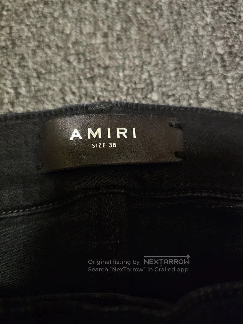 Amiri Amiri Men's Fringe Black Denim Jeans. Size US 38 / EU 54 - 4 Thumbnail