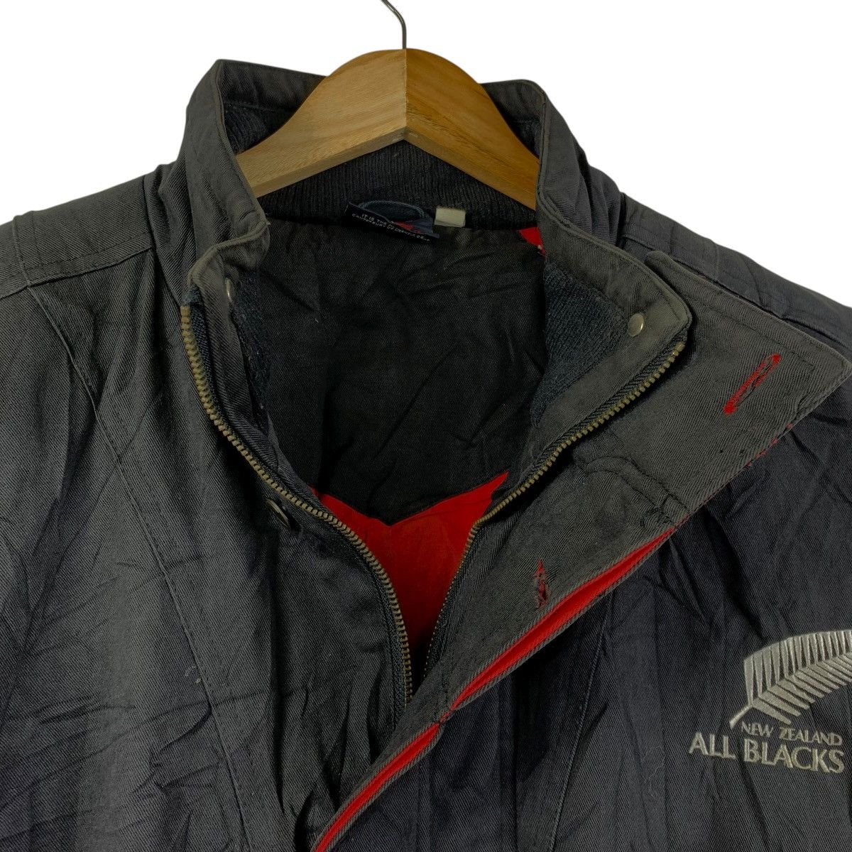 Canterbury of New Zealand Vintage CANTERBURY All Blacks Rugby Jacket Black Size US L / EU 52-54 / 3 - 6 Thumbnail