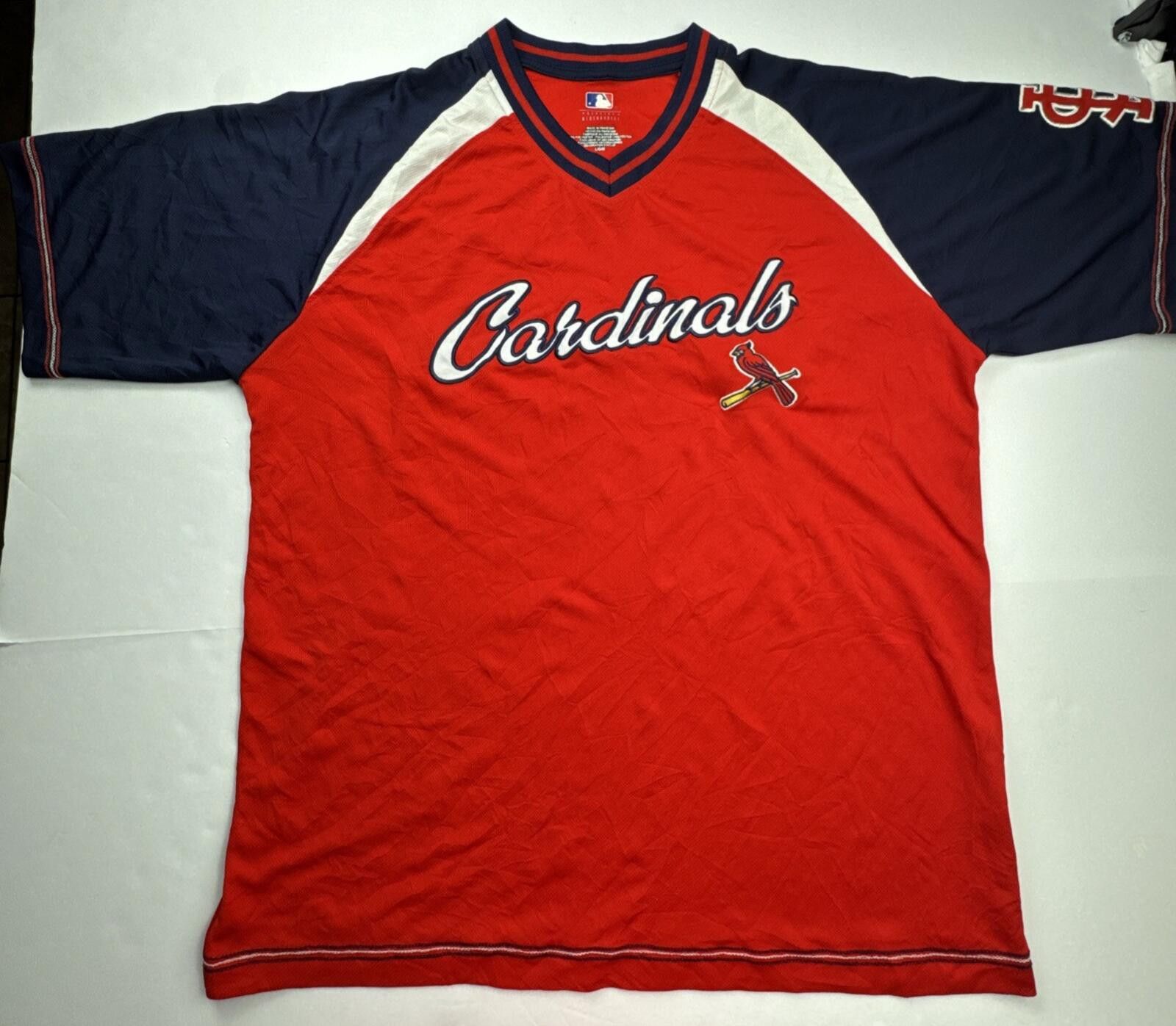 Other MLB St. Louis Cardinals Jersey Shirt Red Bird on Bat Large Size US L / EU 52-54 / 3 - 1 Thumbnail