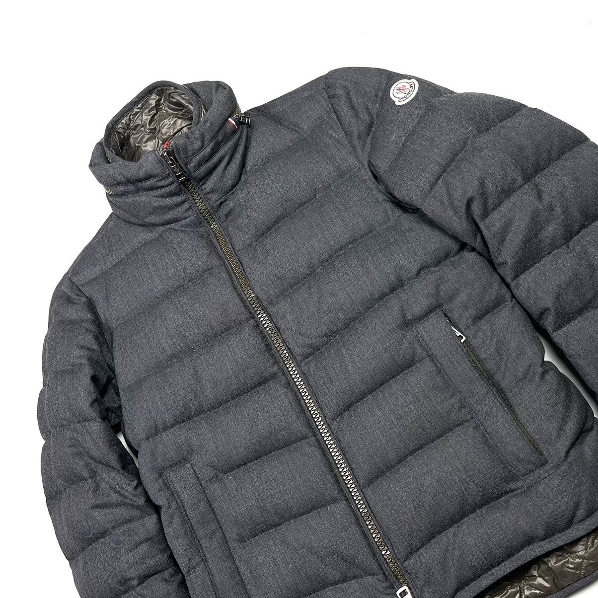 Moncler Moncler Tierce Puffer Jacket Luxury Wool Gray Size US S / EU 44-46 / 1 - 3 Thumbnail