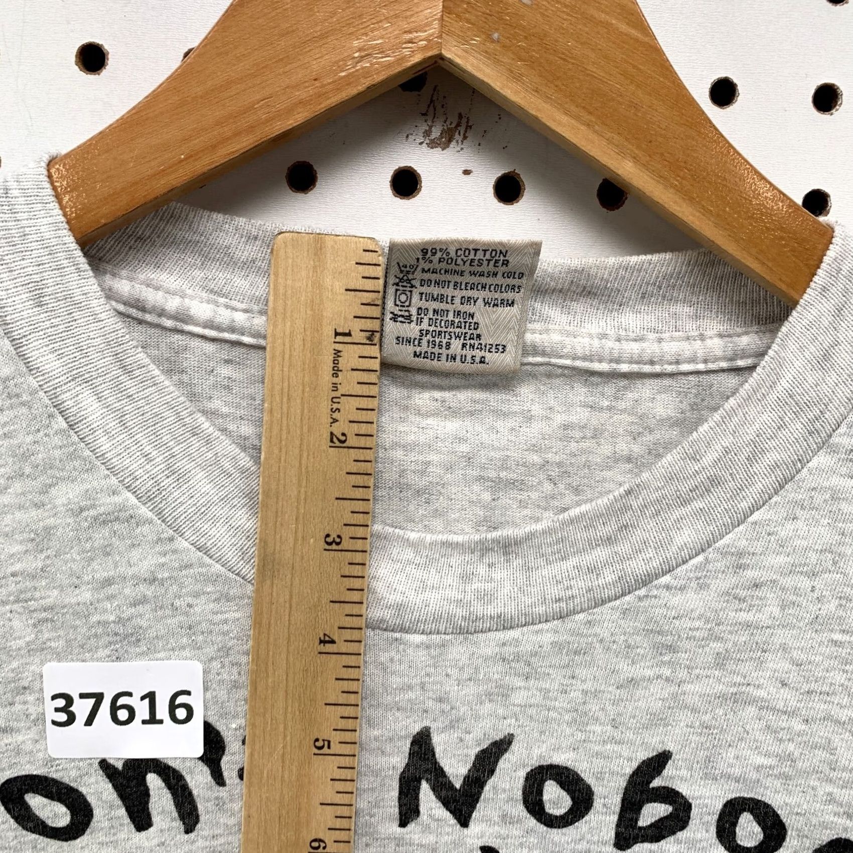Vintage VINTAGE 90s Shirt Mens XL Gray Funny Quote Donkey Voting USA Single Stitch Size US XL / EU 56 / 4 - 7 Thumbnail