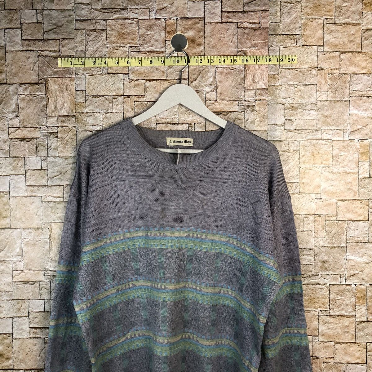 Vintage Lincoin Mast Purple vintage Knitwear #A1053 Size US M / EU 48-50 / 2 - 2 Thumbnail