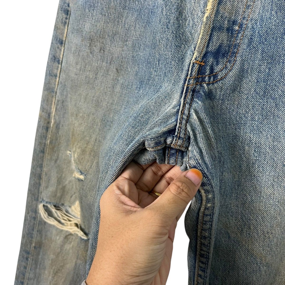 Levi's Vintage 90s Levis Lot 501 Distressed Denim Jeans Size US 30 / EU 46 - 14 Thumbnail