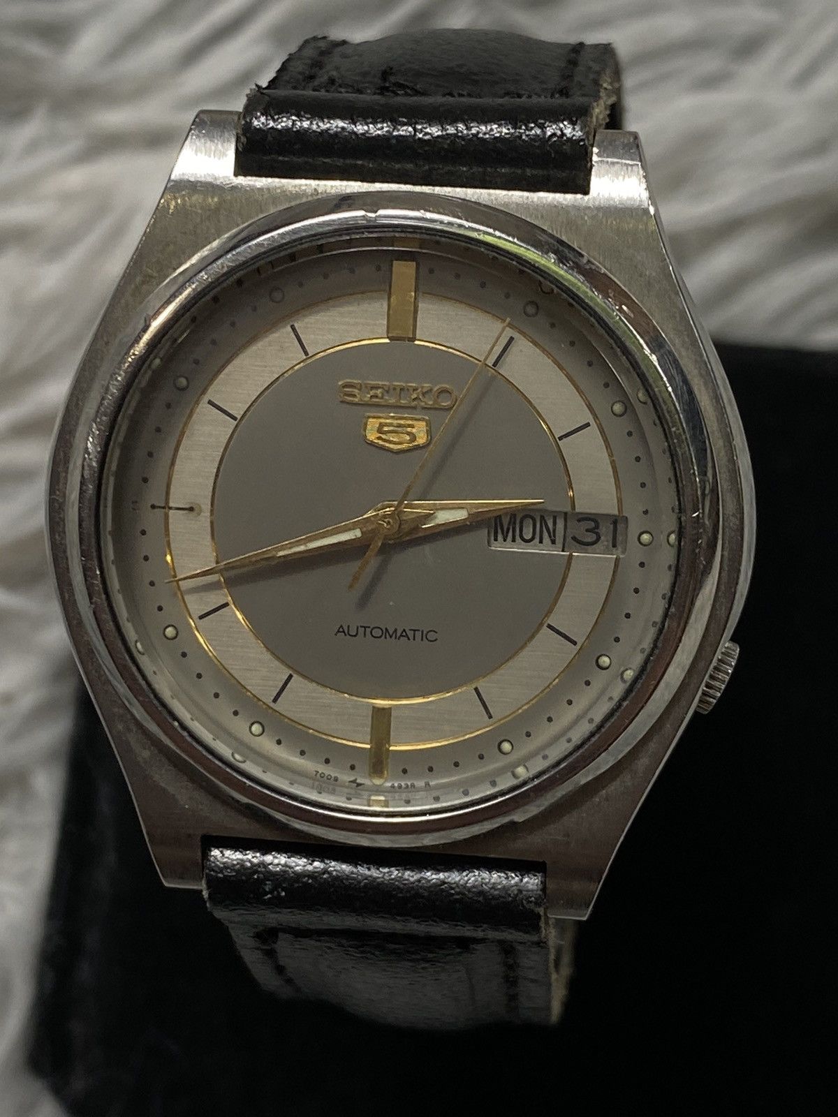 Seiko × Vintage Seiko 5 Automatic Watch - Stainless Steel Size ONE SIZE - 2 Thumbnail