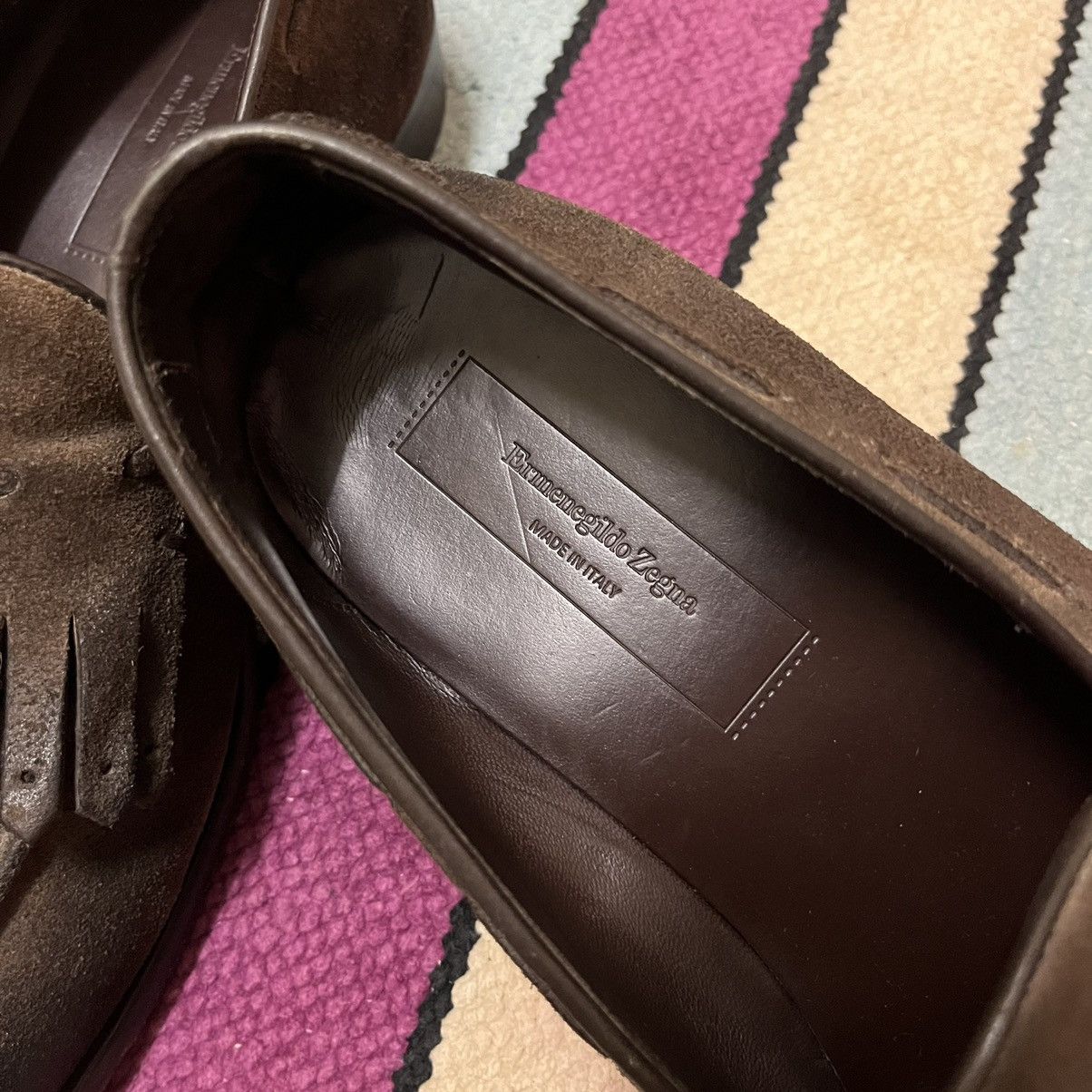 Ermenegildo Zegna Authentic Ermenegildo Zegna Loafer Leather Shoes Size US 8 / EU 41 - 3 Thumbnail