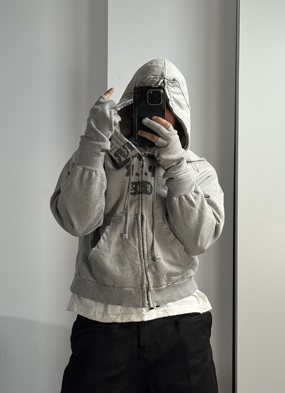 PROJECT G/R Project G/R Limited Edition Zygon Melange Grey Zip Hoodie Size US M / EU 48-50 / 2 - 7 Thumbnail