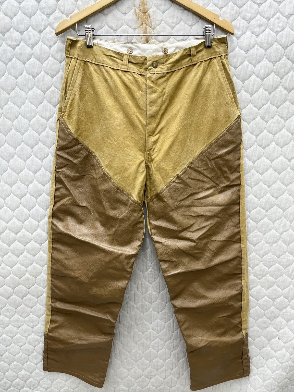 Redhead × Vintage 🔥🔥🔥STEALS VTG REDHEAD CANVAS LEATHER PANTS Size US 32 / EU 48 - 1 Thumbnail