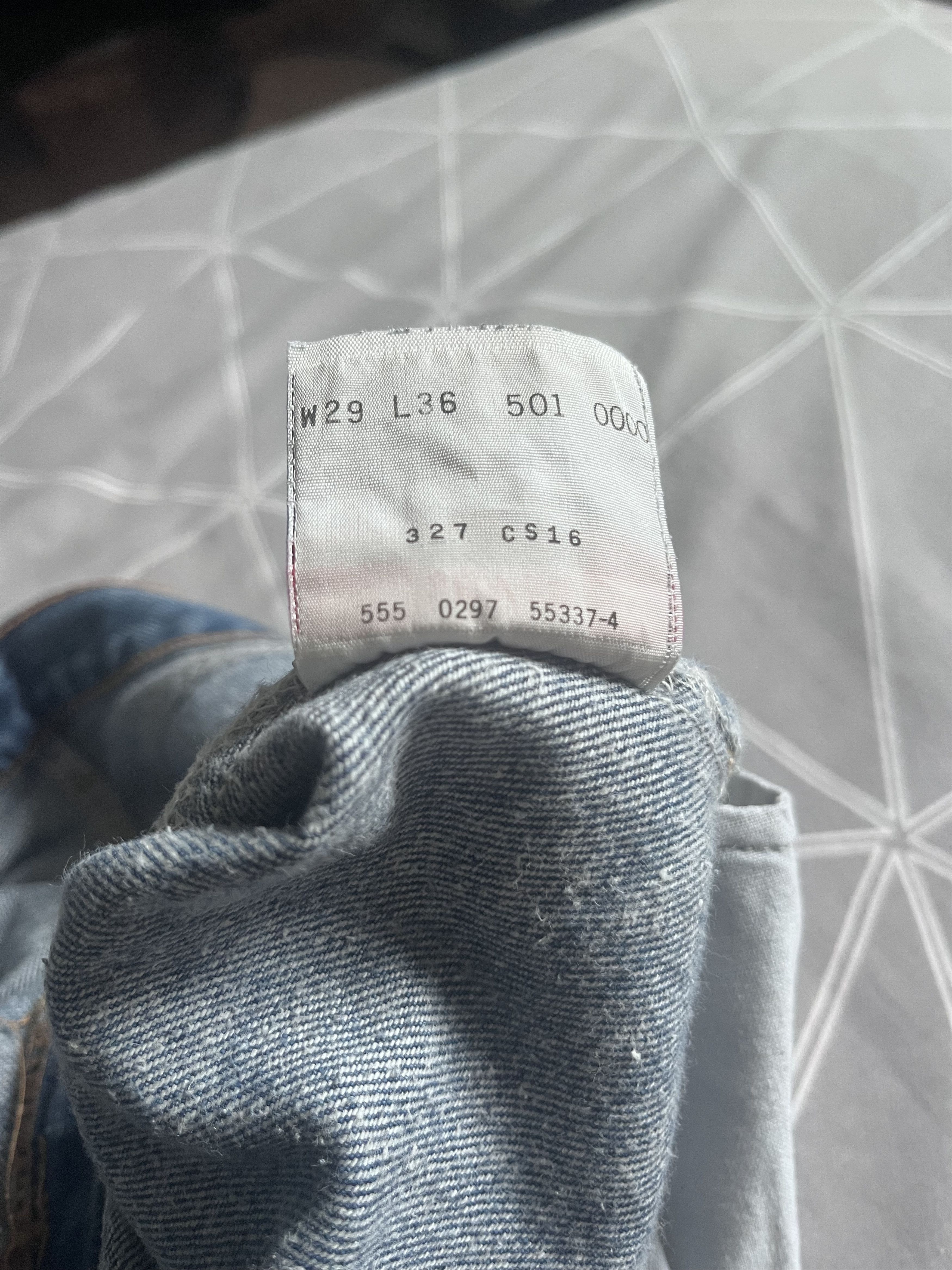 Levi's Vintage Levi’s 501XX Made USA 1997 – 555 Valencia Street Size US 29 - 8 Thumbnail