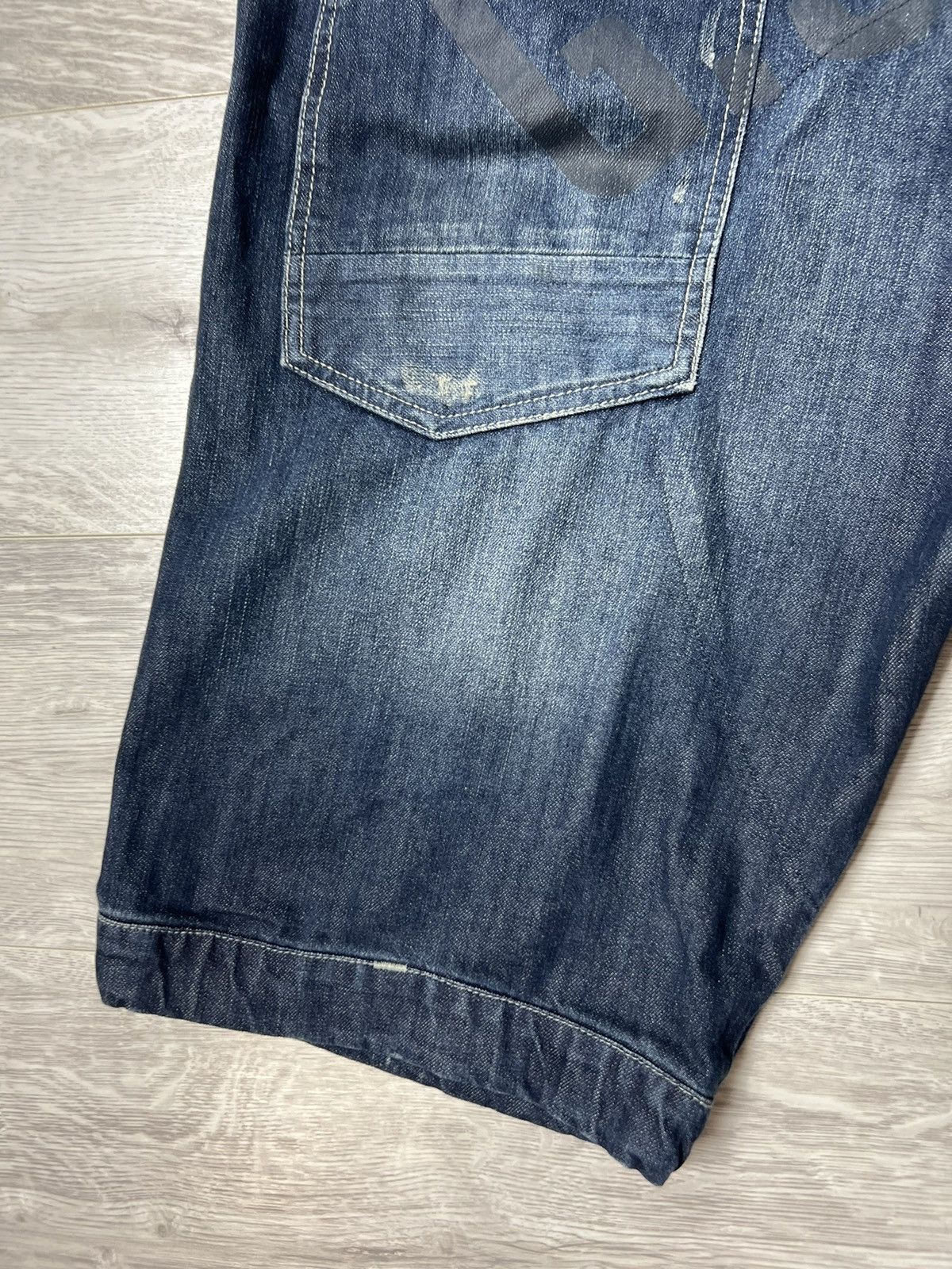 G-Star Vintage G-Star RAW Big Logo Jean Denim Shorts Size US 38 / EU 54 - 9 Thumbnail