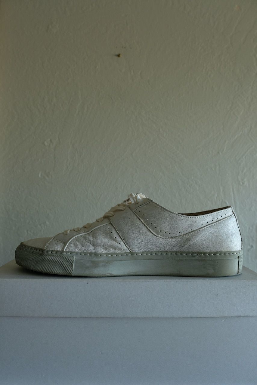 Yohji Yamamoto Y's Yohji Yamamoto White Leather Sneakers Lambskin Shoes 9 Size US 9 / EU 42 - 9 Thumbnail