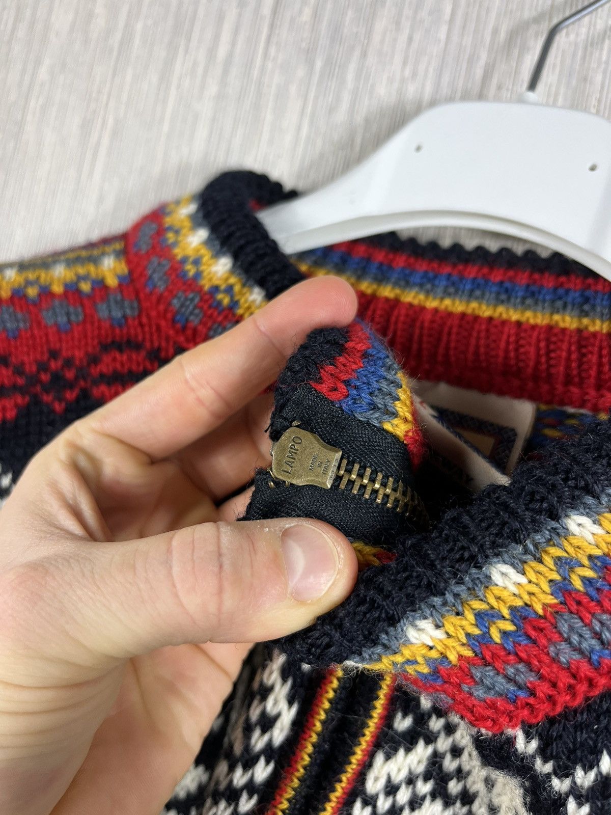 Dale Of Norway × Vintage Vintage Dale of Norway wool heavy patterned zip sweater knit Size US L / EU 52-54 / 3 - 15 Thumbnail