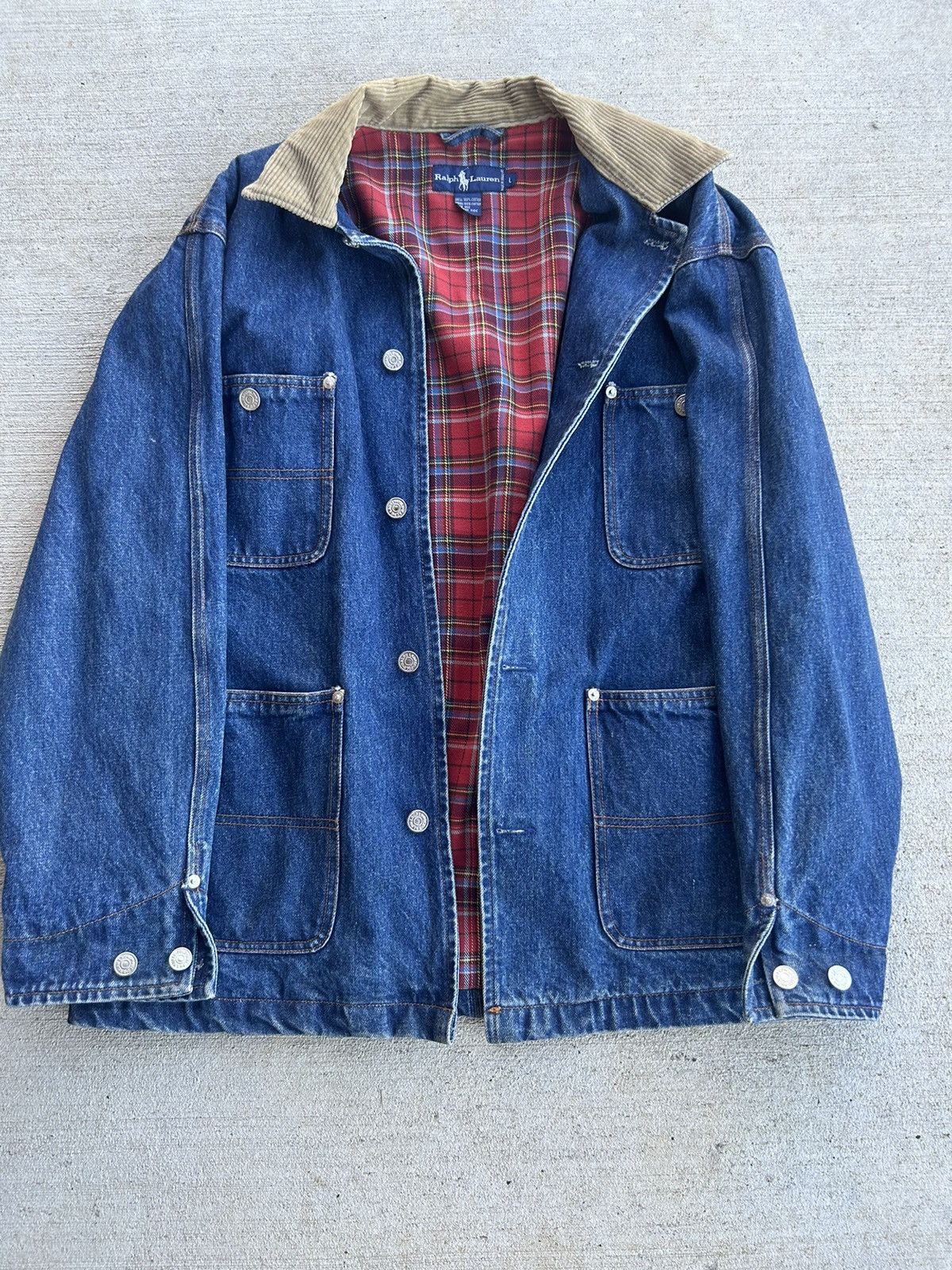 Vintage polo 4 pocket jean jacket.