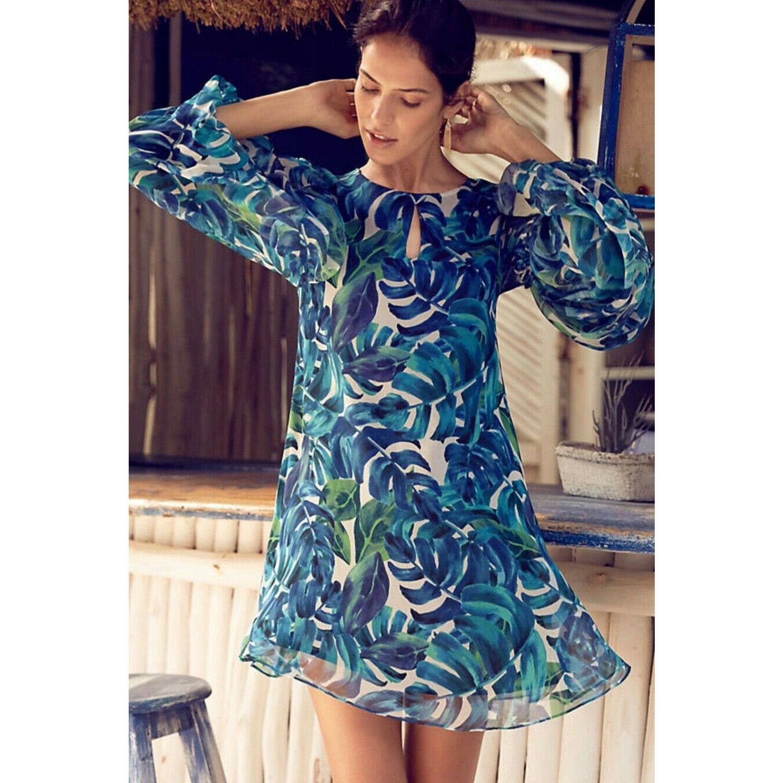 Anthropologie New Chloe Oliver Parterre Swing Mini Dress $188 XS Size XS / US 0-2 / IT 36-38 - 1 Thumbnail