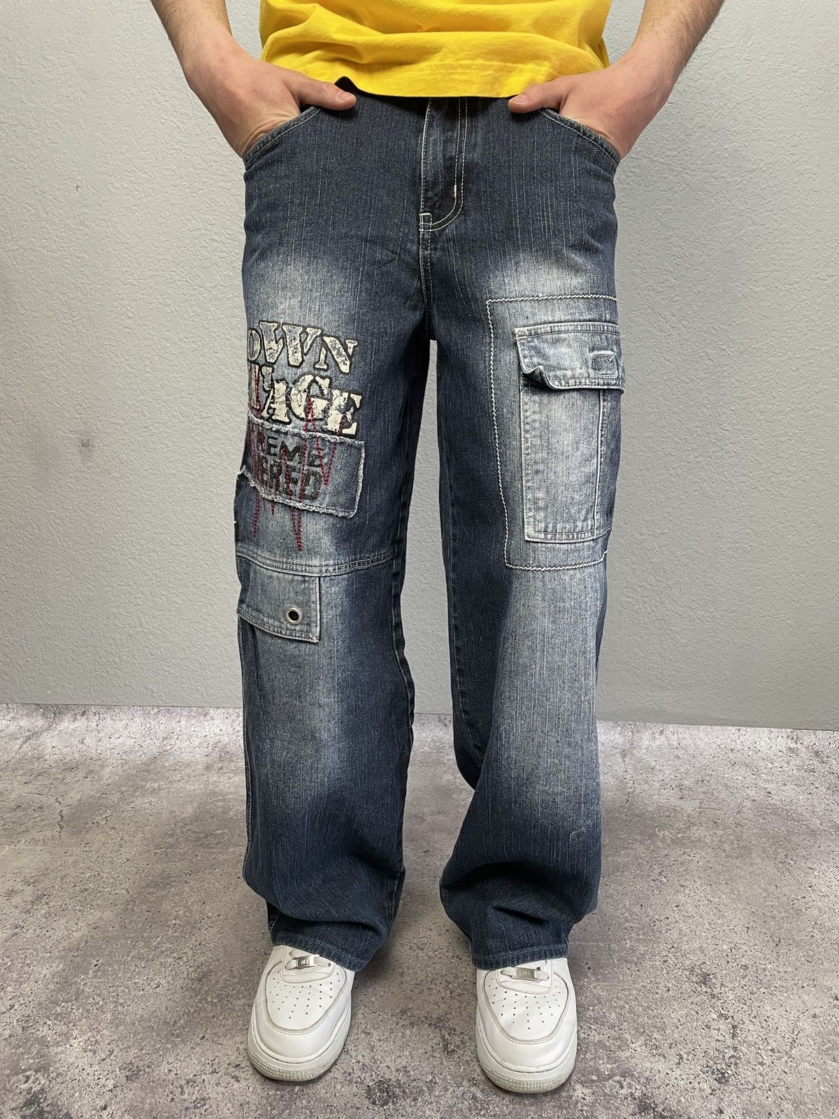 Wu-Tang Clan Vintage Eminem Style 00s Carpenter Denim Rap Jens Pants Size US 30 / EU 46 - 1 Thumbnail