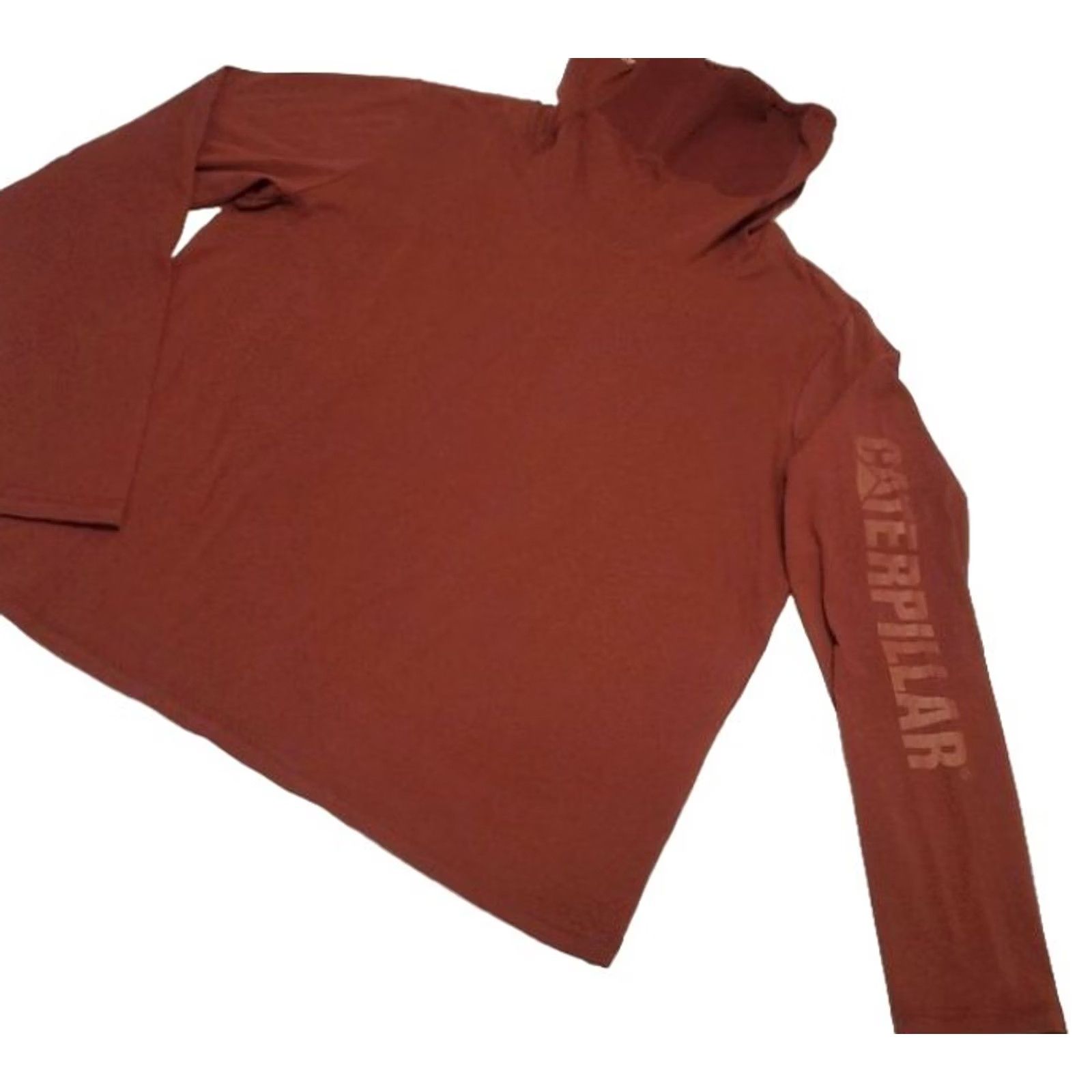 Caterpillar Caterpillar ViralOff Long Sleeve Shirt Unisex Sz L Marroon Red With Gator Mask Size US L / EU 52-54 / 3 - 2 Thumbnail