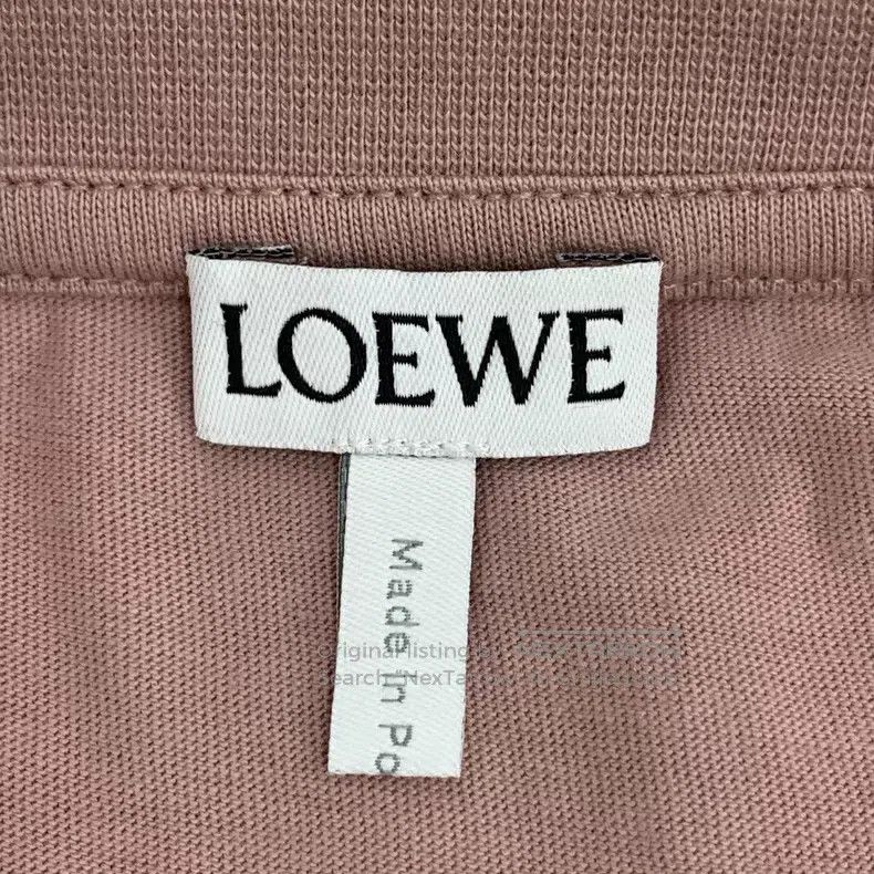 Loewe Loewe Pink graffiti logo embroidered cotton crew-neck shor Size US M / EU 48-50 / 2 - 6 Thumbnail