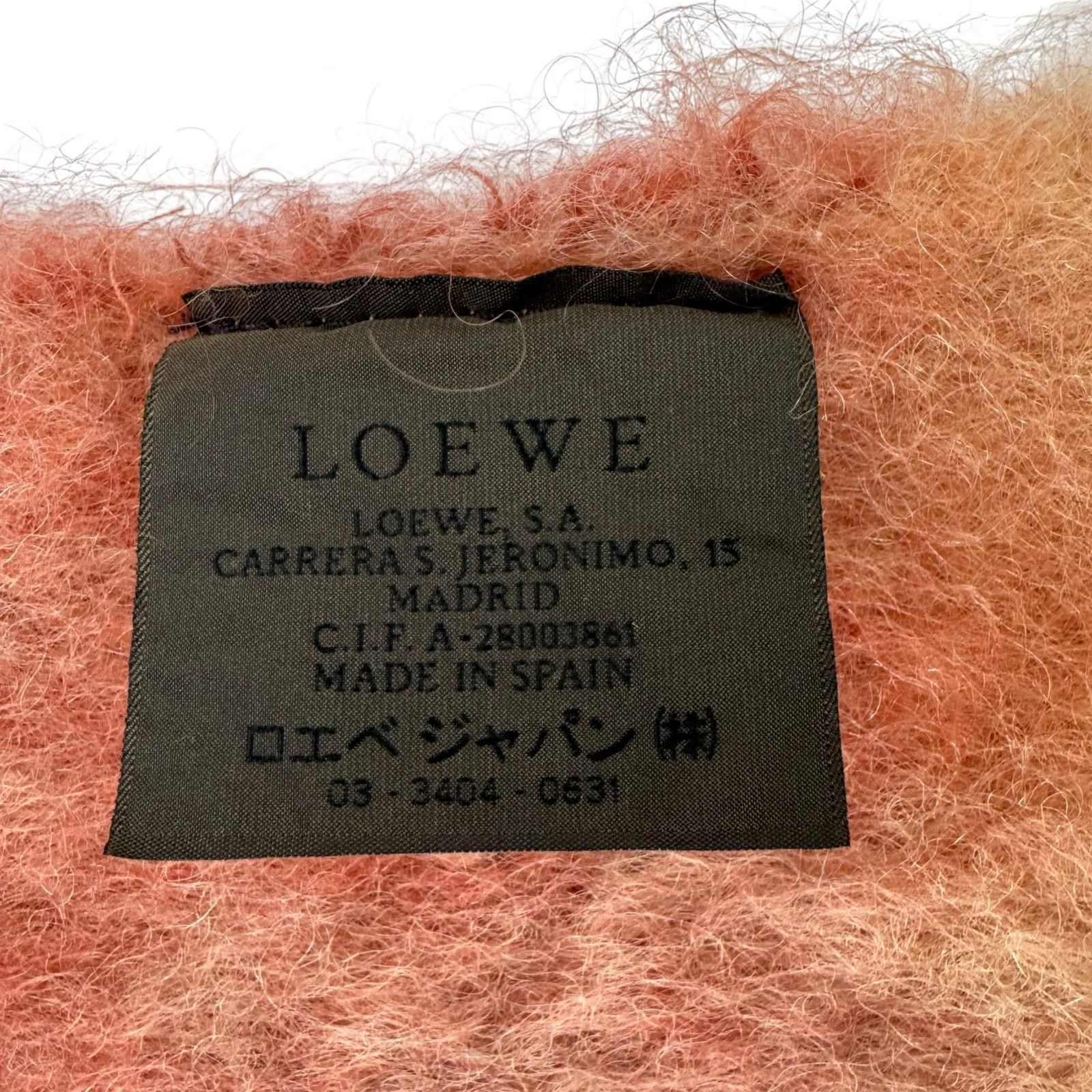 Loewe Loewe Pink Mohair Scarf Size ONE SIZE - 4 Thumbnail