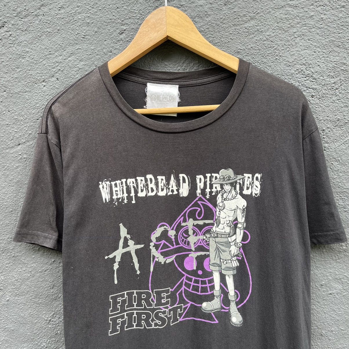 Thrashed Faded Ace Character Hero One Piece Japan Anime Tee