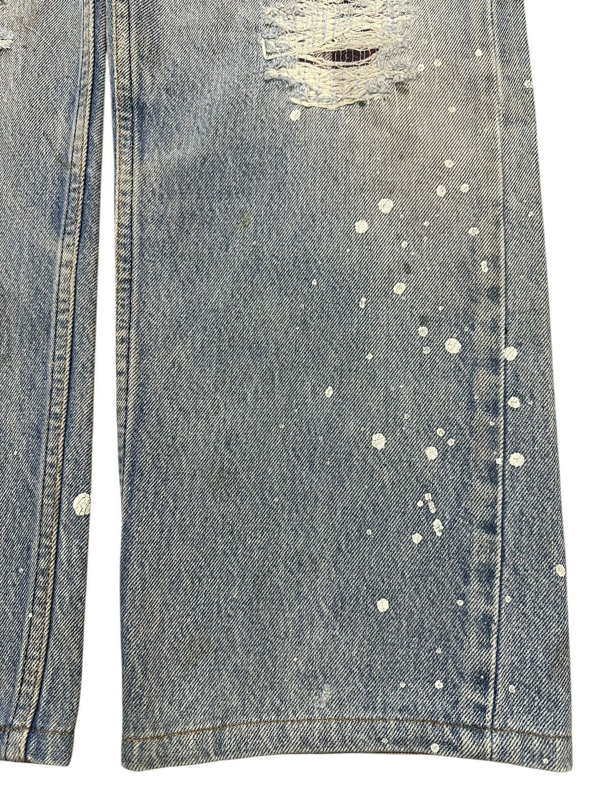 Levi's Vintage 80s Levis 501 Paint Splatter Distressed Jeans Size US 32 / EU 48 - 8 Thumbnail