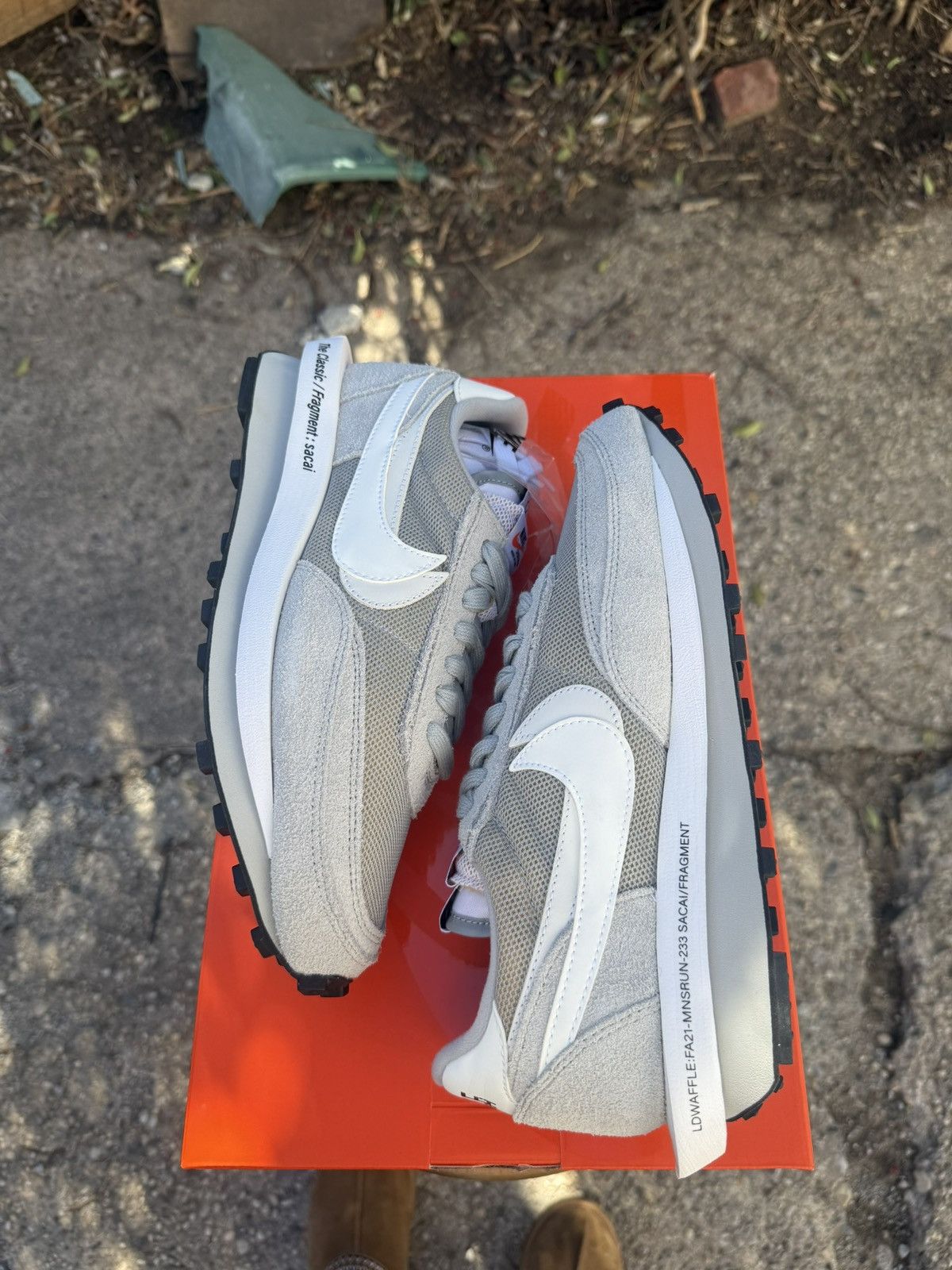 Nike Nike Sacai Fragment LD Waffle “Grey” Size US 9.5 / EU 42-43 - 4 Thumbnail