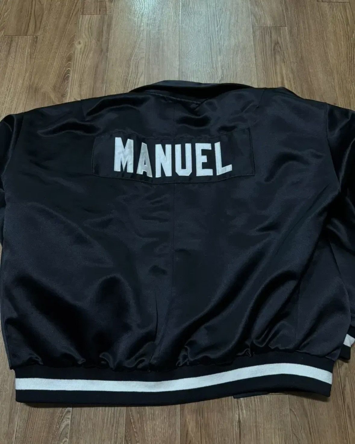 Fear of God Fear Of God Fifth Satin Manuel Baseball Jacket Size US XL / EU 56 / 4 - 2 Thumbnail