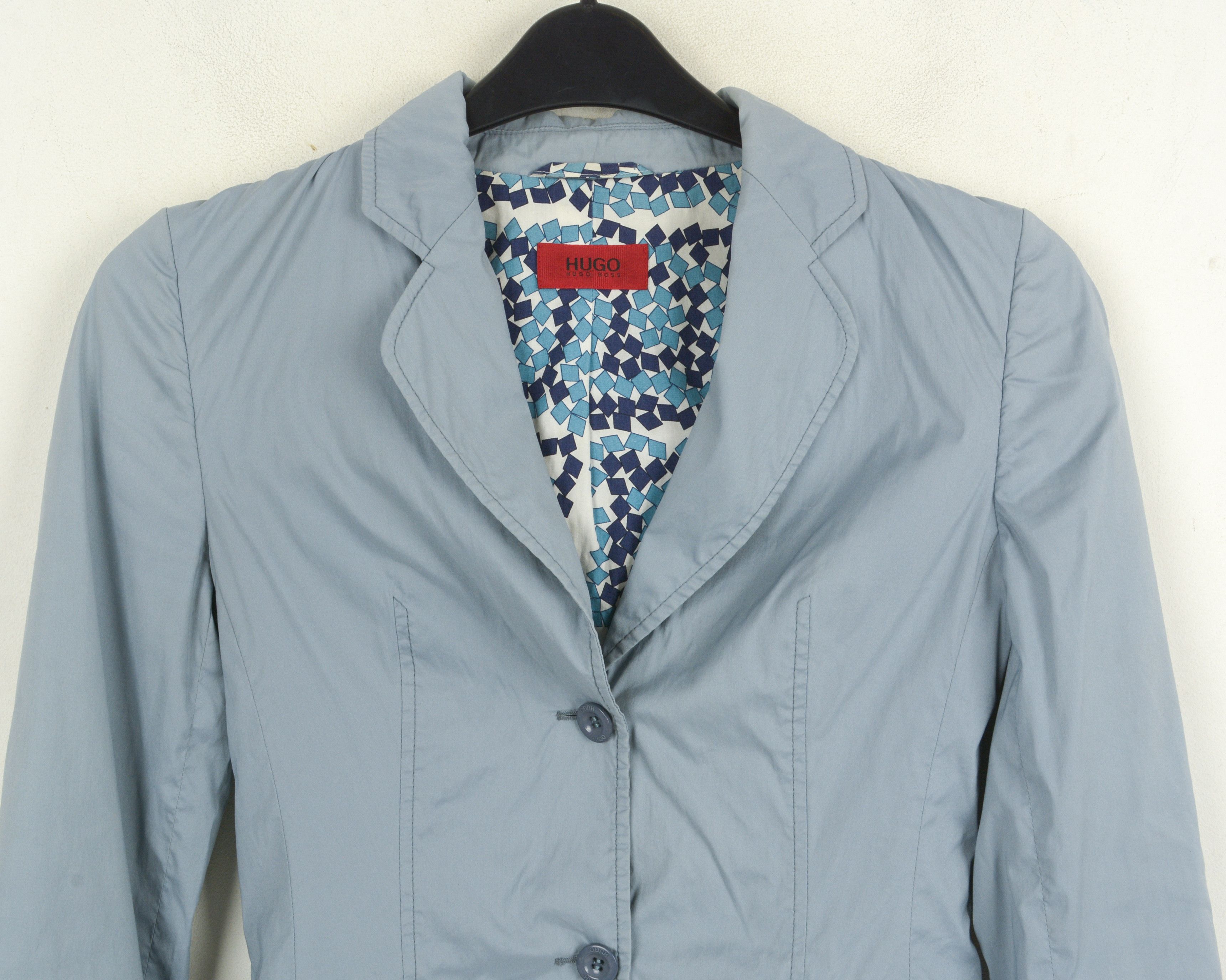 Hugo Boss Women UK 4 Suit Jacket Blazer Smart Sportcoat S Cotton Size S / US 4 / IT 40 - 2 Thumbnail