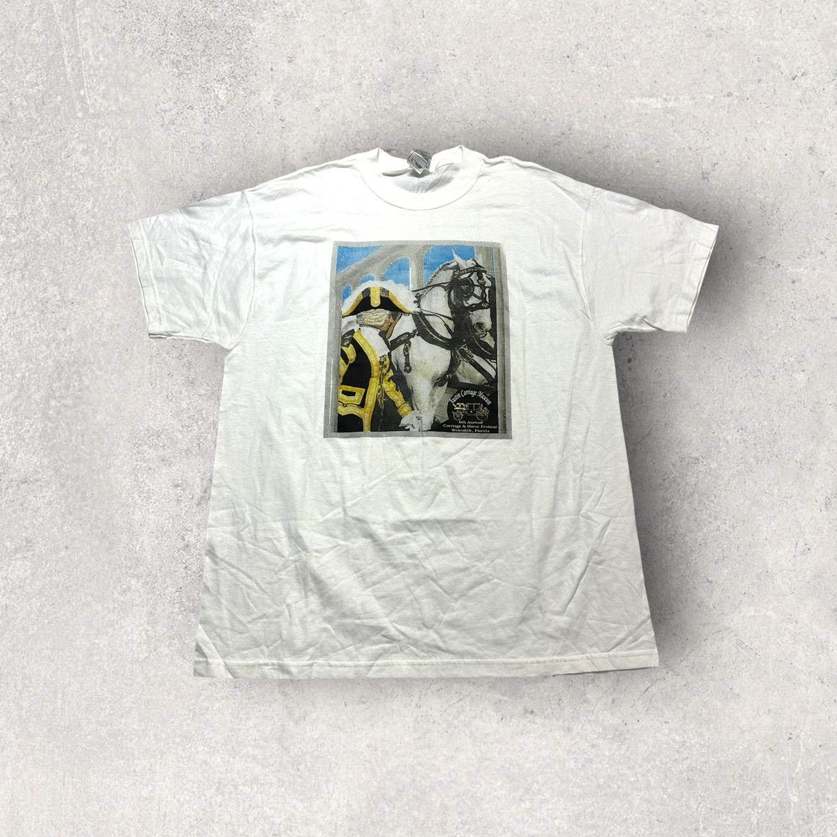 Fruit Of The Loom × Vintage Vintage Austin Carriage Museum tee Size US XL / EU 56 / 4 - 1 Thumbnail