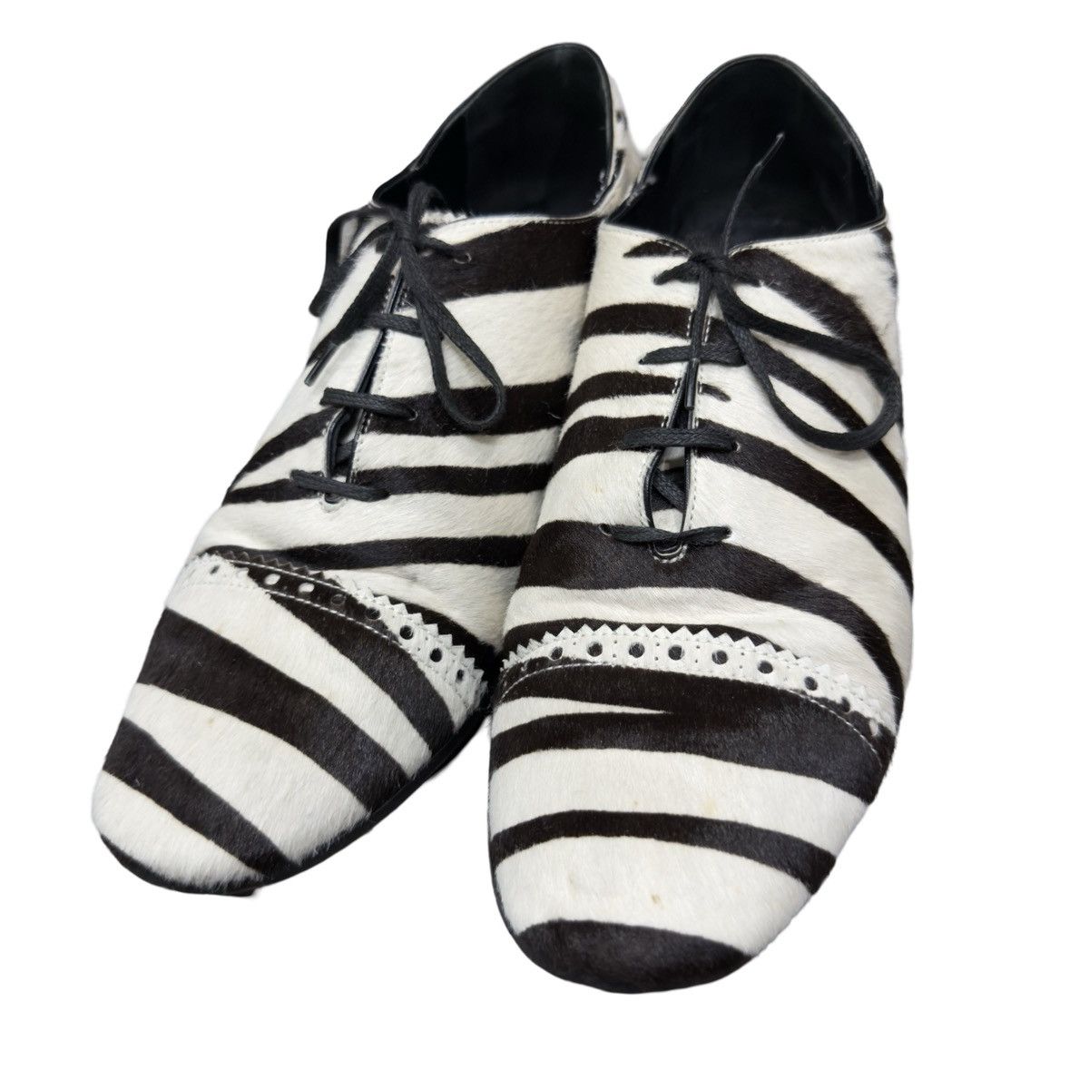 Balenciaga Balenciaga Nicolas Ghesquiere Pony Hair Leather Derby Size US 8.5 / EU 41-42 - 3 Thumbnail