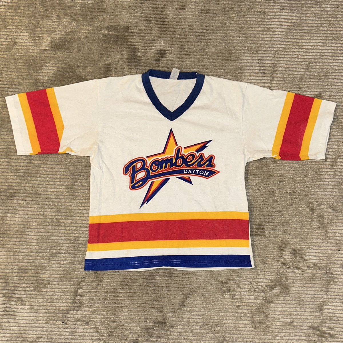 Vintage Vintage Dayton Bombers Hockey Jersey Tee Size US L / EU 52-54 / 3 - 1 Thumbnail