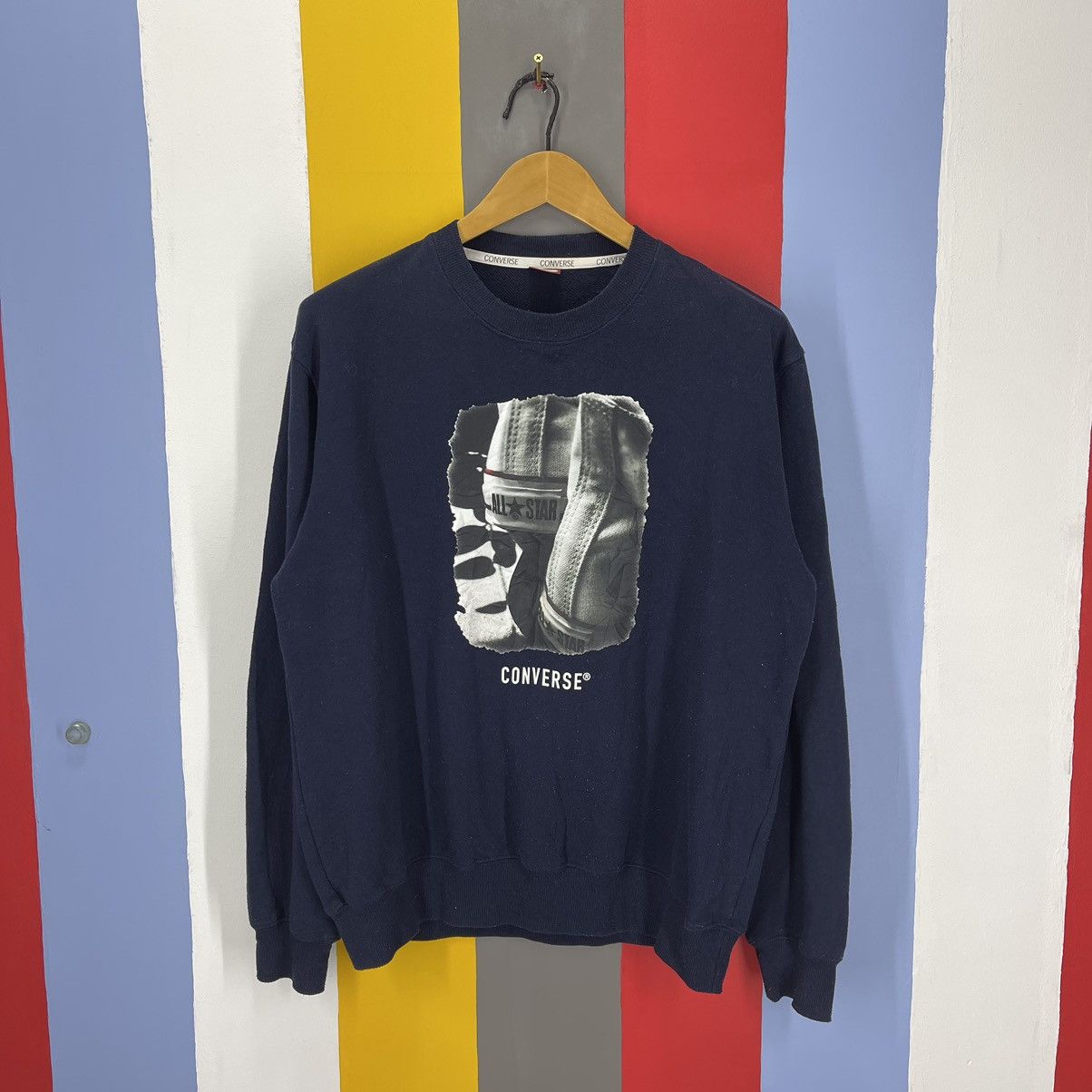 Converse CONVERSE ALL STAR Crew Neck Sweatshirt #1391/AV Size US L / EU 52-54 / 3 - 1 Thumbnail