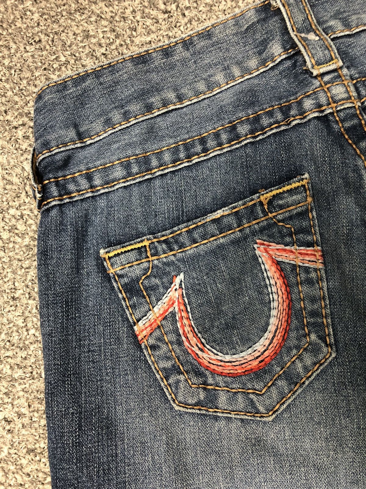 Japanese Brand × True Religion × Vintage Vintage Faded Blue True Religion Ella Rainbow Flare Jeans Size 30" / US 8 / IT 44 - 5 Thumbnail
