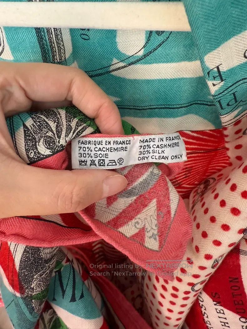 Hermes Hermes size 140*140 Shawl scarf, cashmere and silk material Size ONE SIZE - 4 Thumbnail