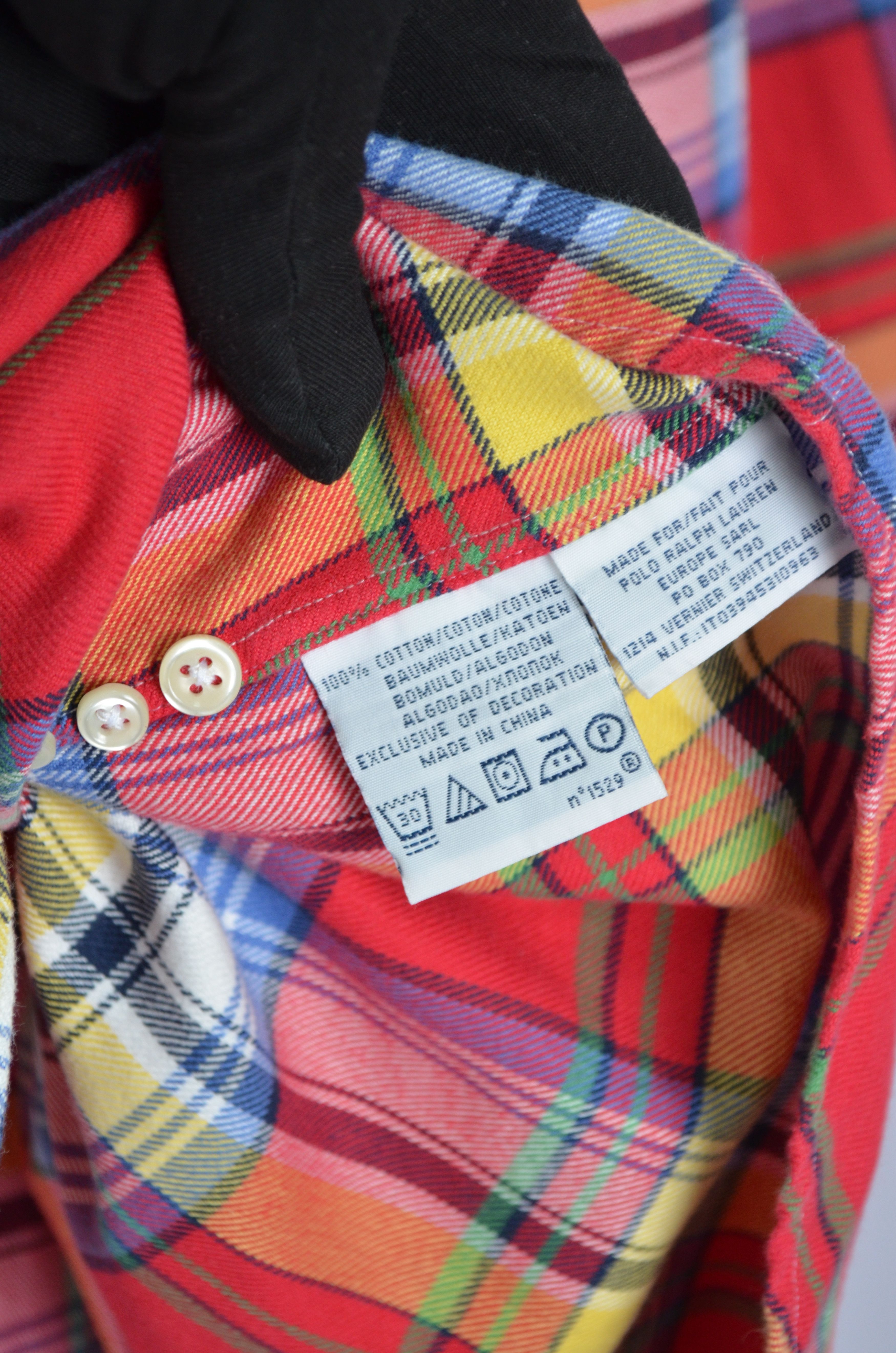 Polo Ralph Lauren × Vintage Polo Ralph Lauren Check Red Shirt Logo Long Sleeve Size M Size US M / EU 48-50 / 2 - 7 Thumbnail