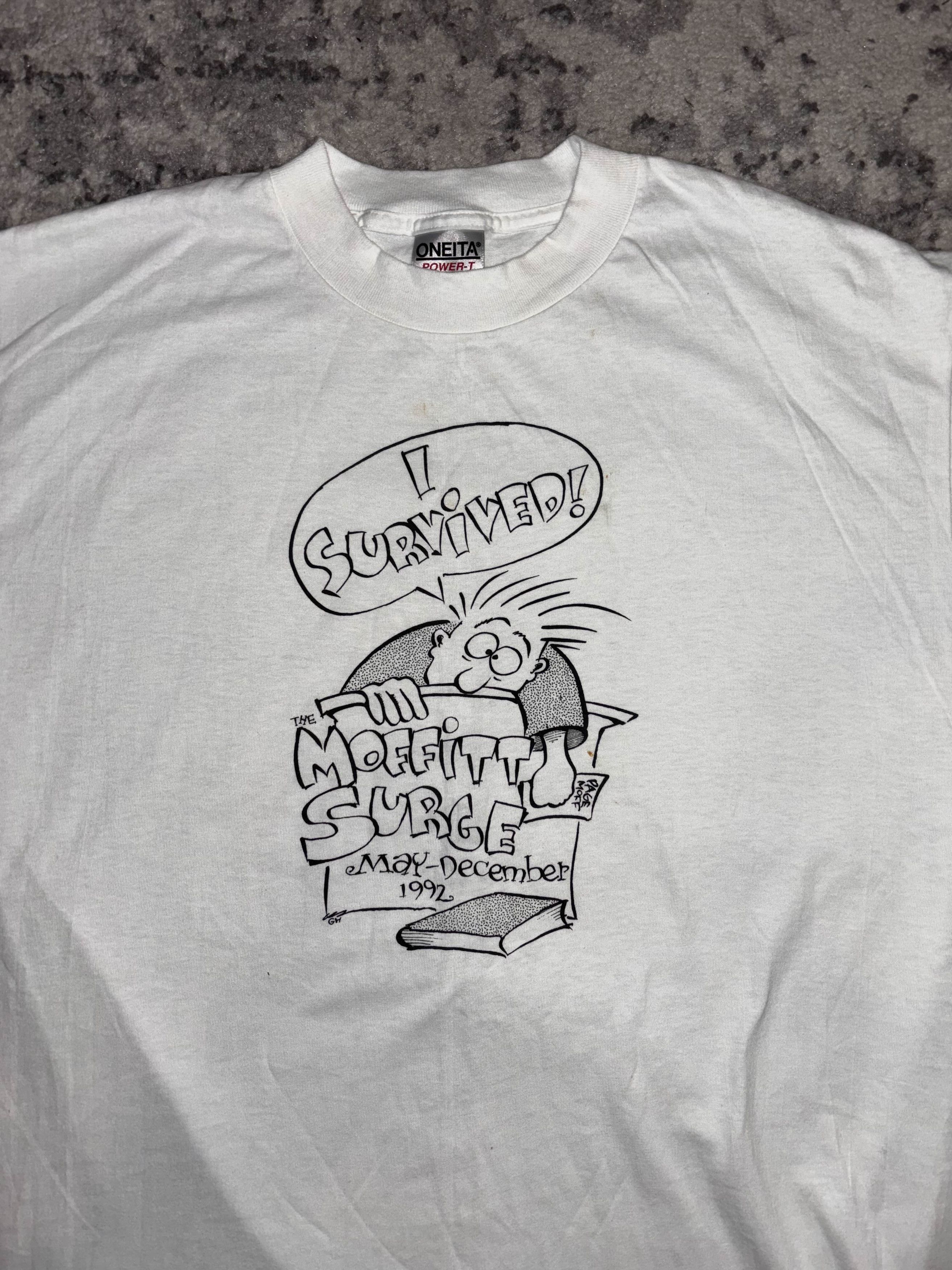 Vintage Vintage 80s/90s I Survived! Shirt Size US XL / EU 56 / 4 - 2 Thumbnail
